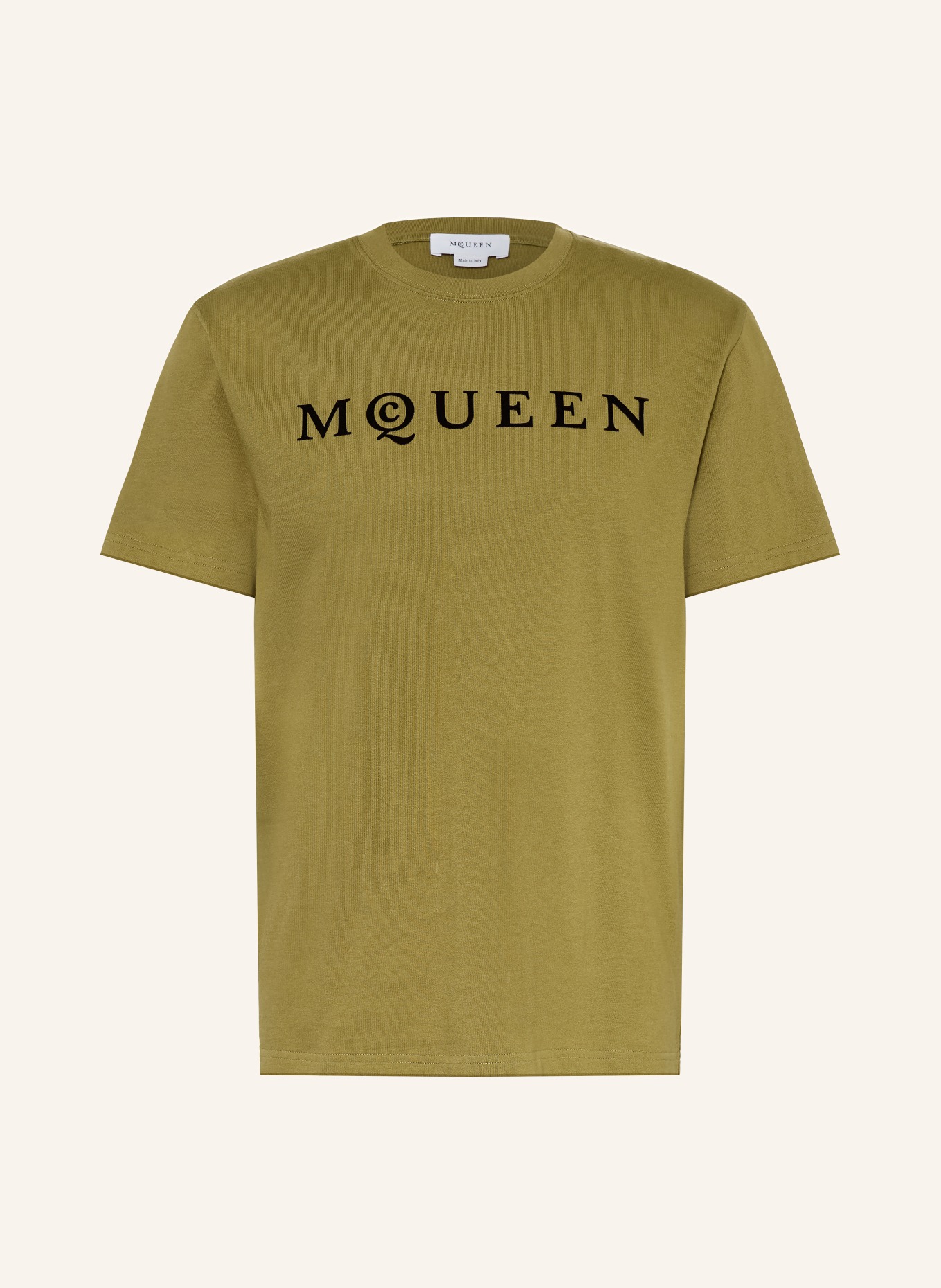 McQUEEN T-shirt: OLIVE
