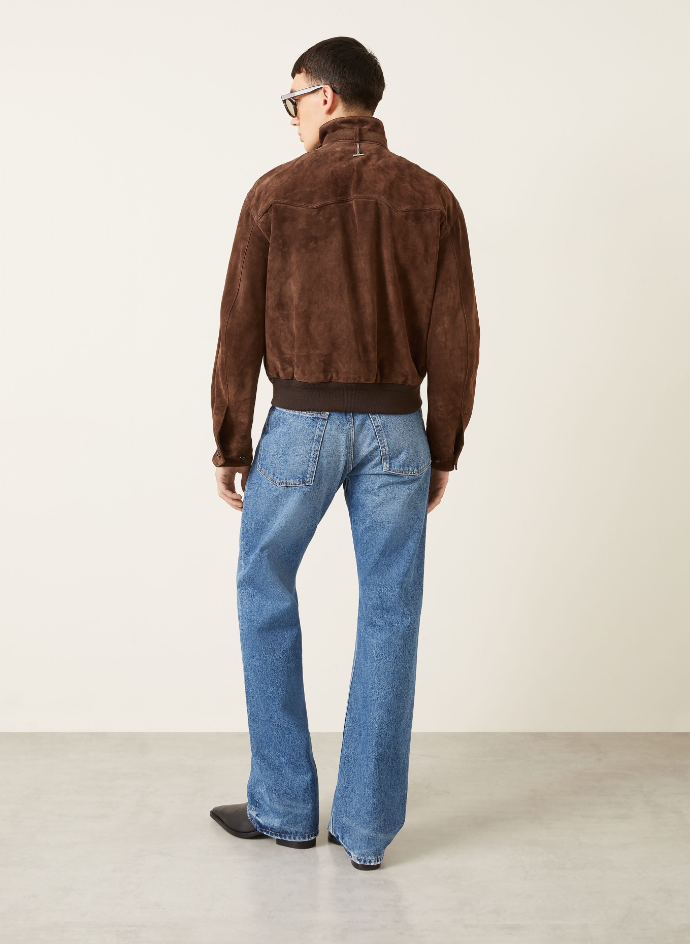 McQUEEN Lederjacke: DUNKELBRAUN