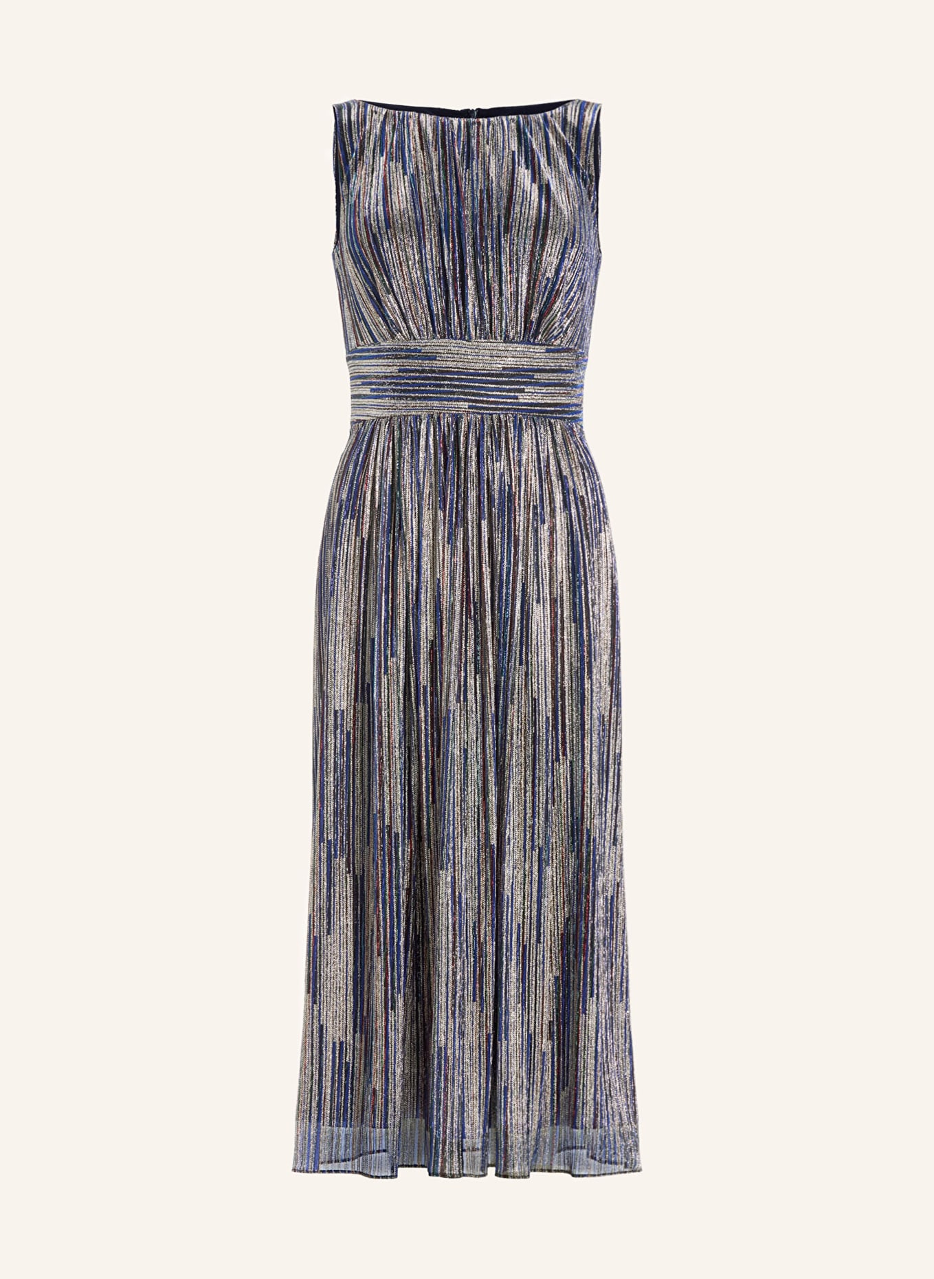 SWING cocktail dress: SILVER / DARK RED / DARK BLUE