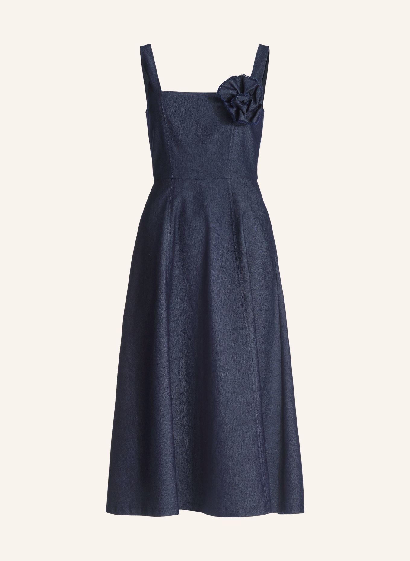 SWING džínové šaty: TMAVĚ MODRÁ