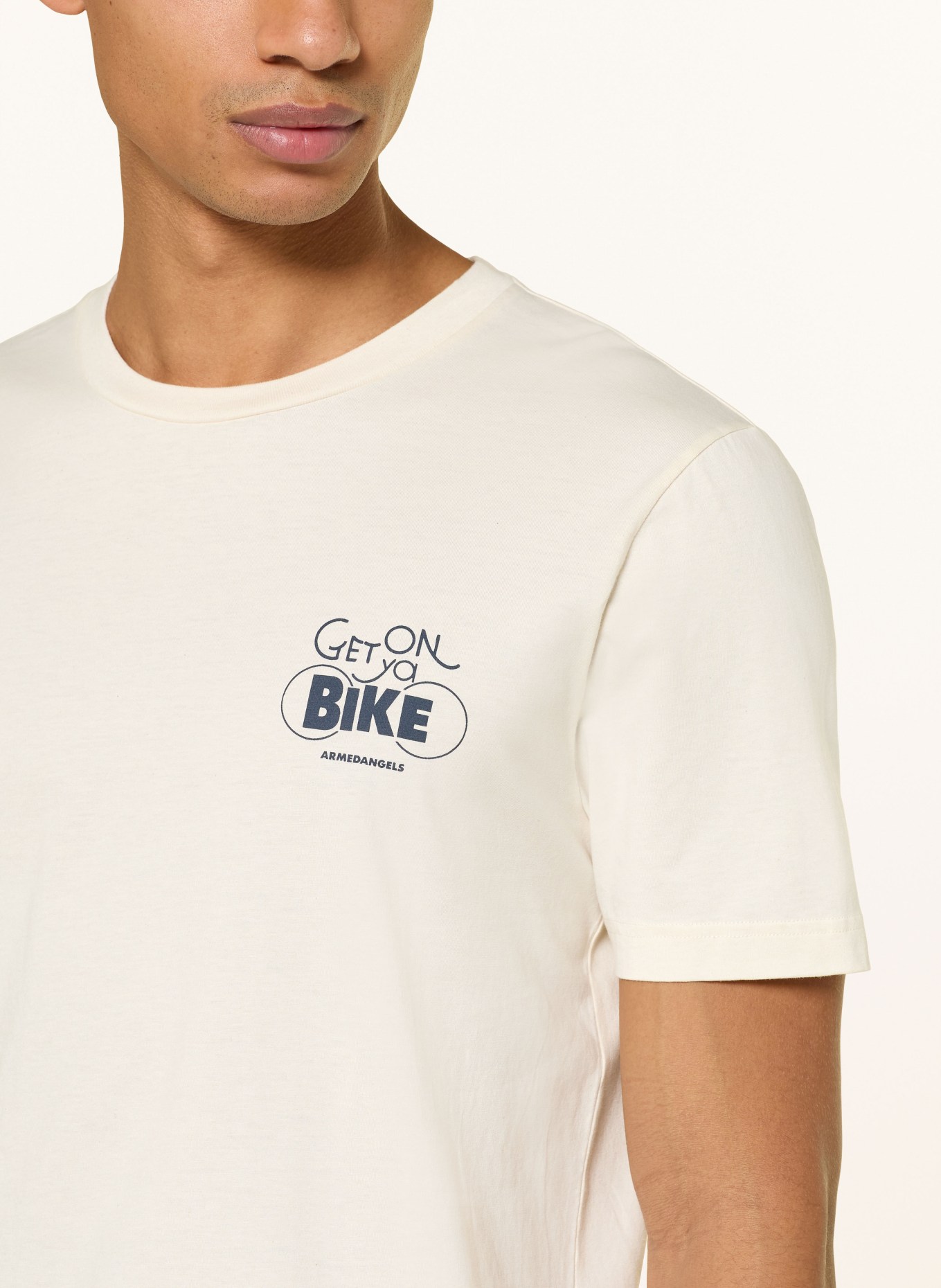 ARMEDANGELS Koszulka JAAMES: ECRU