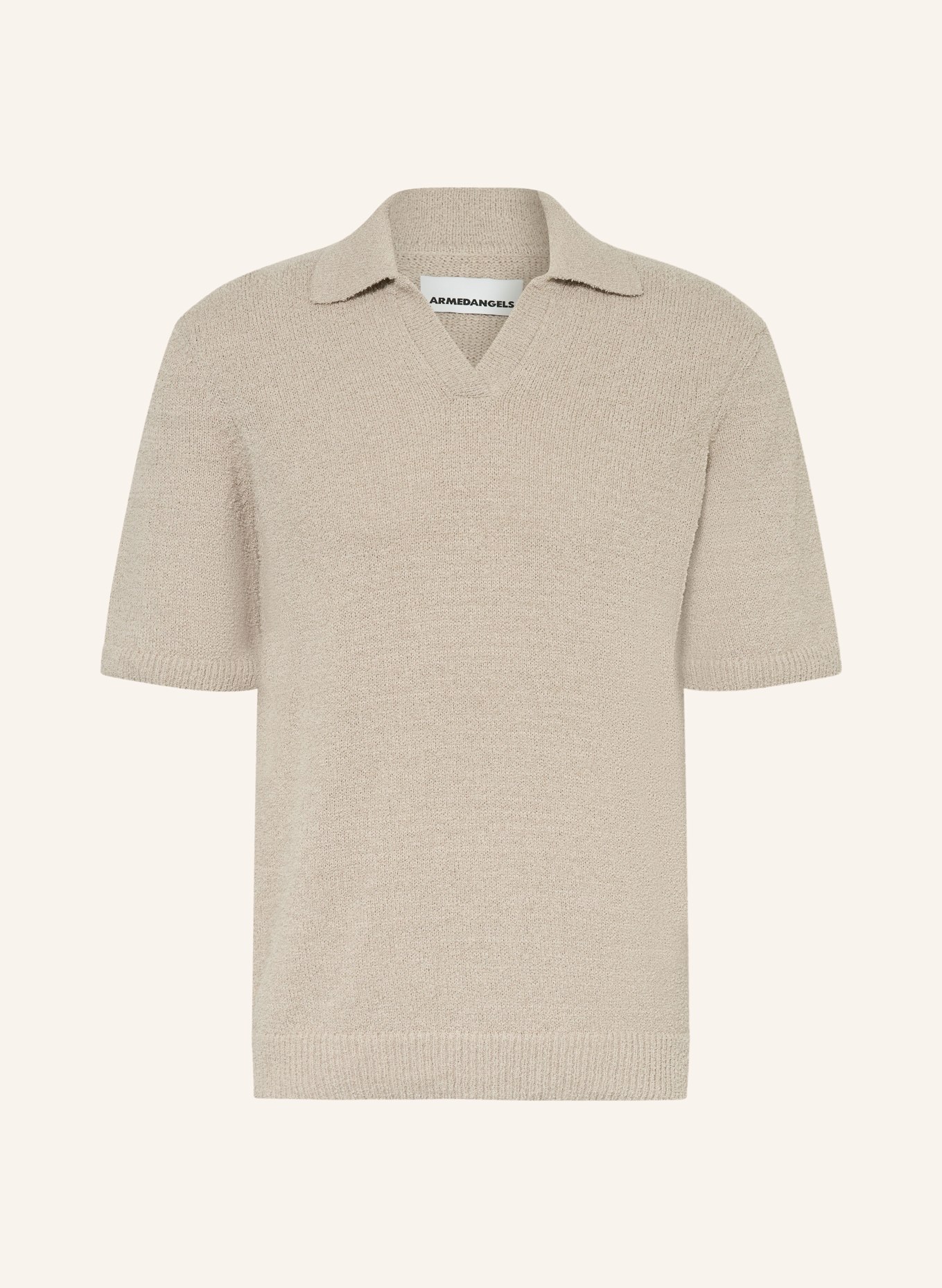 ARMEDANGELS Strick-Poloshirt: BEIGE