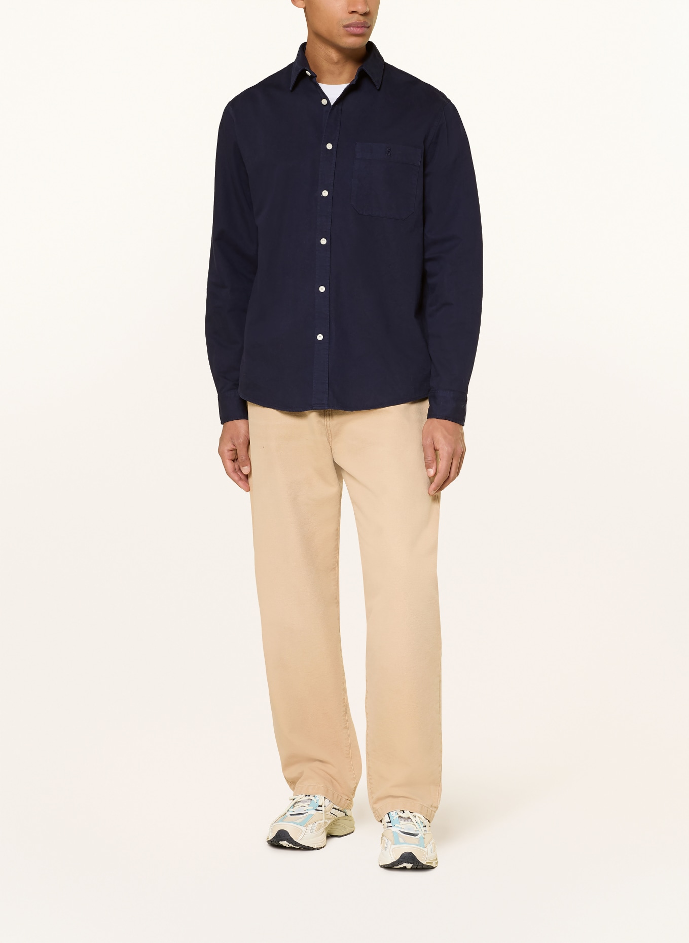 ARMEDANGELS Hemd Comfort Fit: DUNKELBLAU