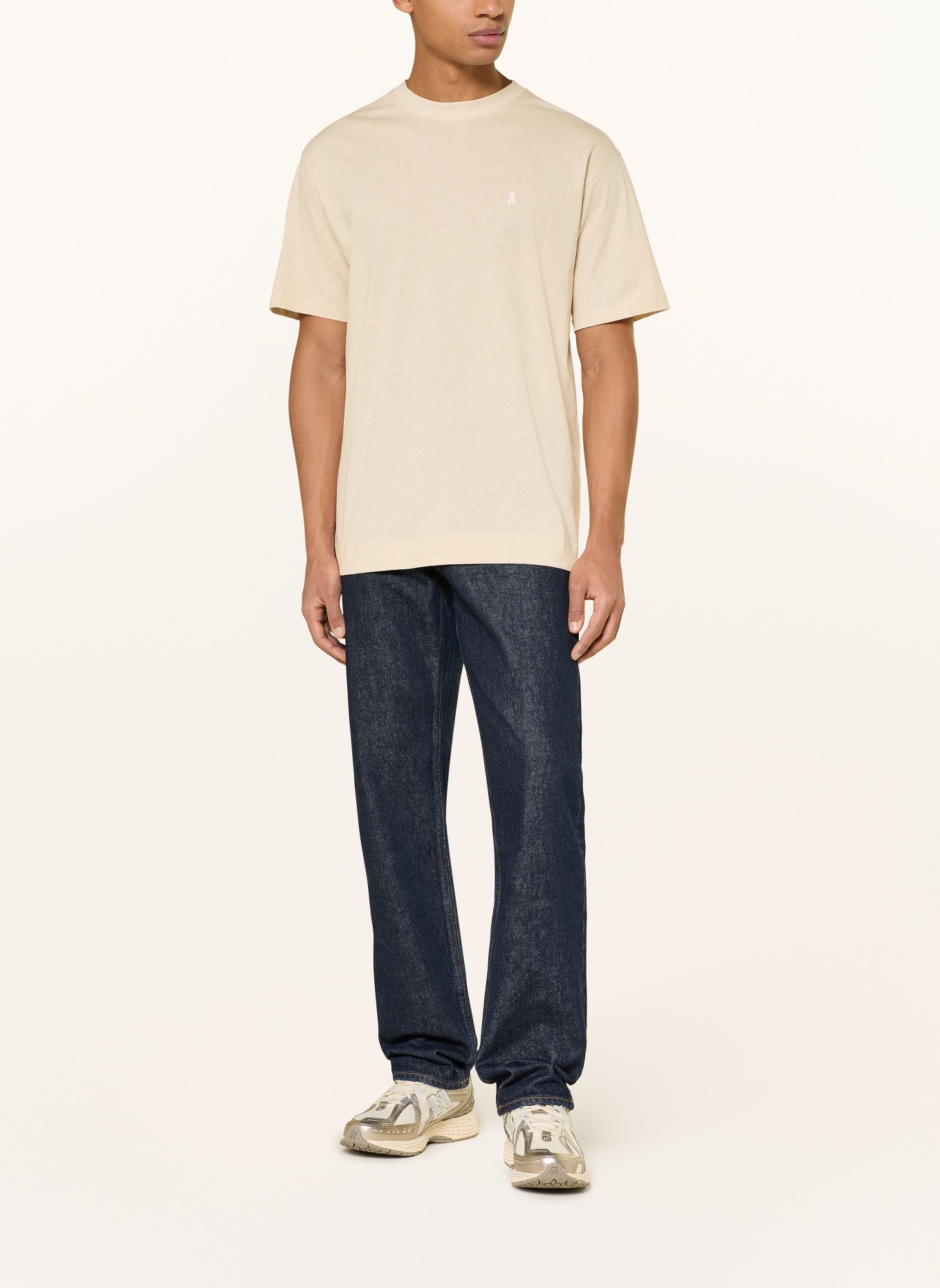 ARMEDANGELS T-Shirt MAARKOS mit Leinen: ECRU