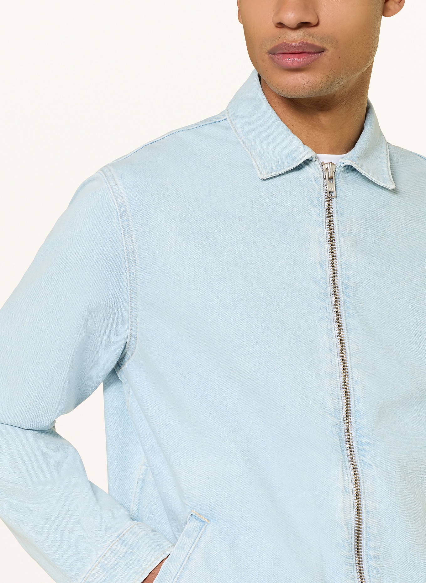 ARMEDANGELS Jeansjacke HARRINGTON: HELLBLAU