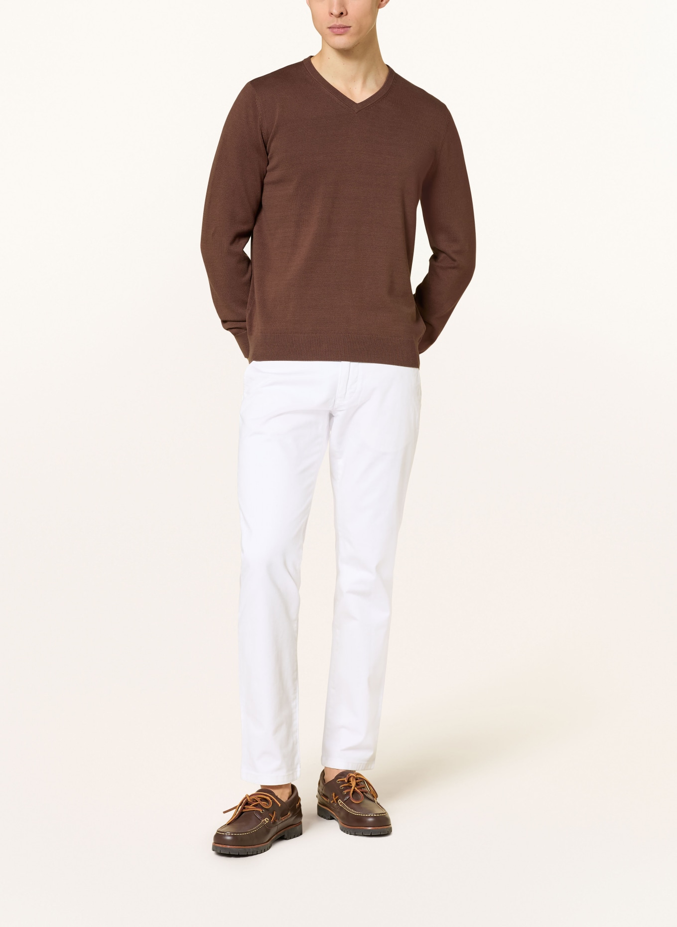 STROKESMAN'S sweater: BROWN
