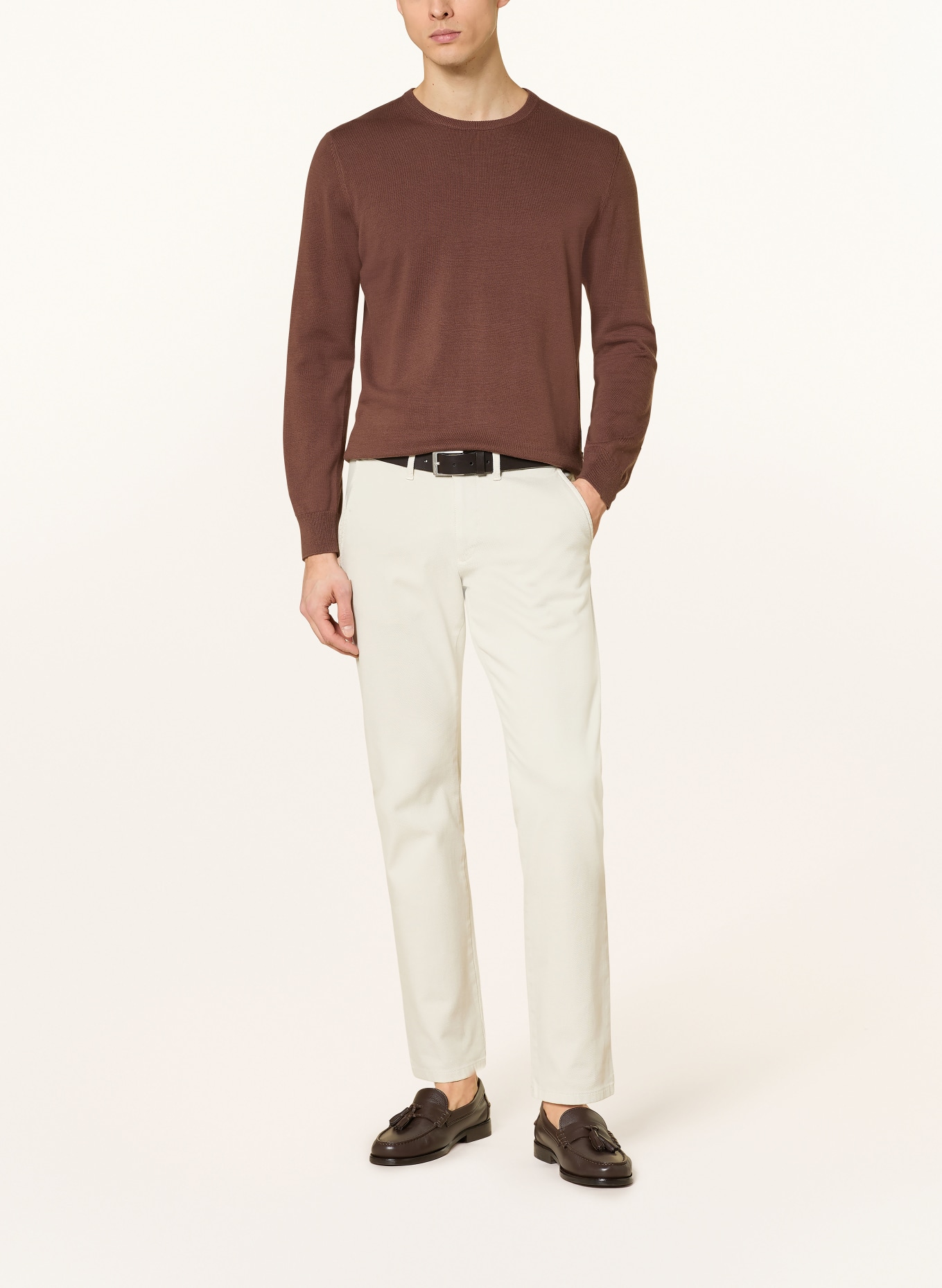 STROKESMAN'S sweater: BROWN