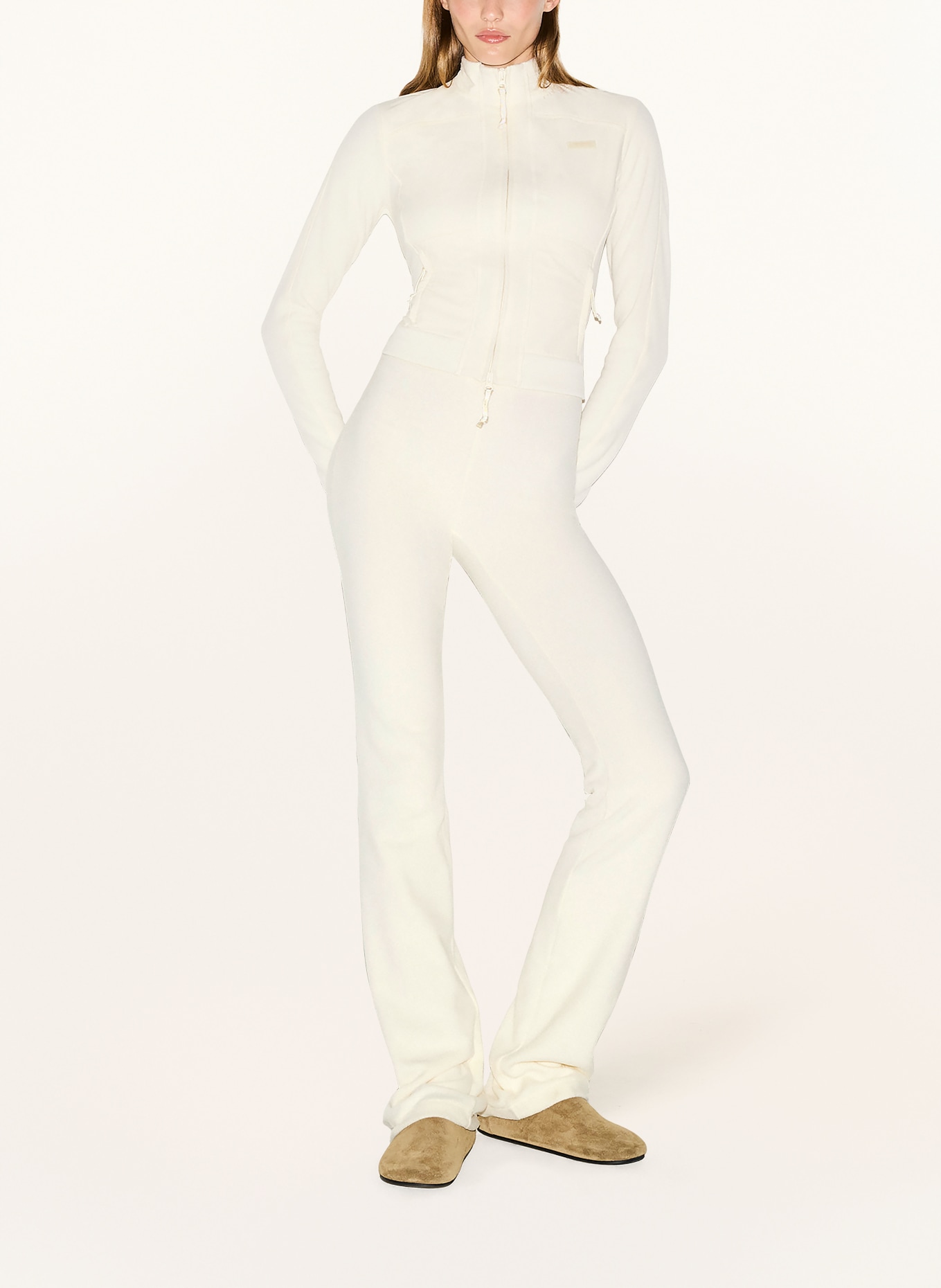 SKIMS Lounge kalhoty FLEECE LOUNGE z fleece: ECRU