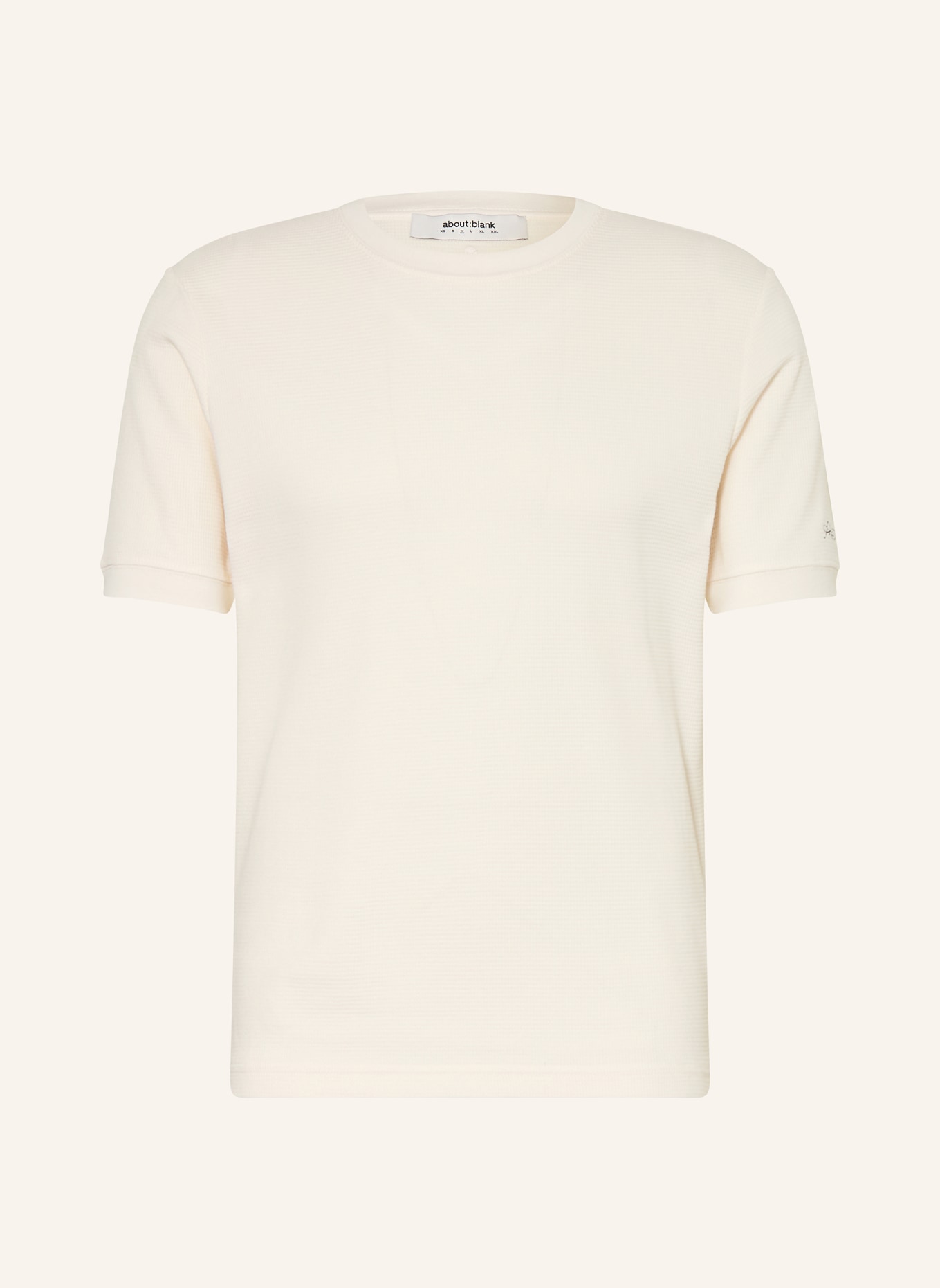 about:blank T-Shirt: ECRU