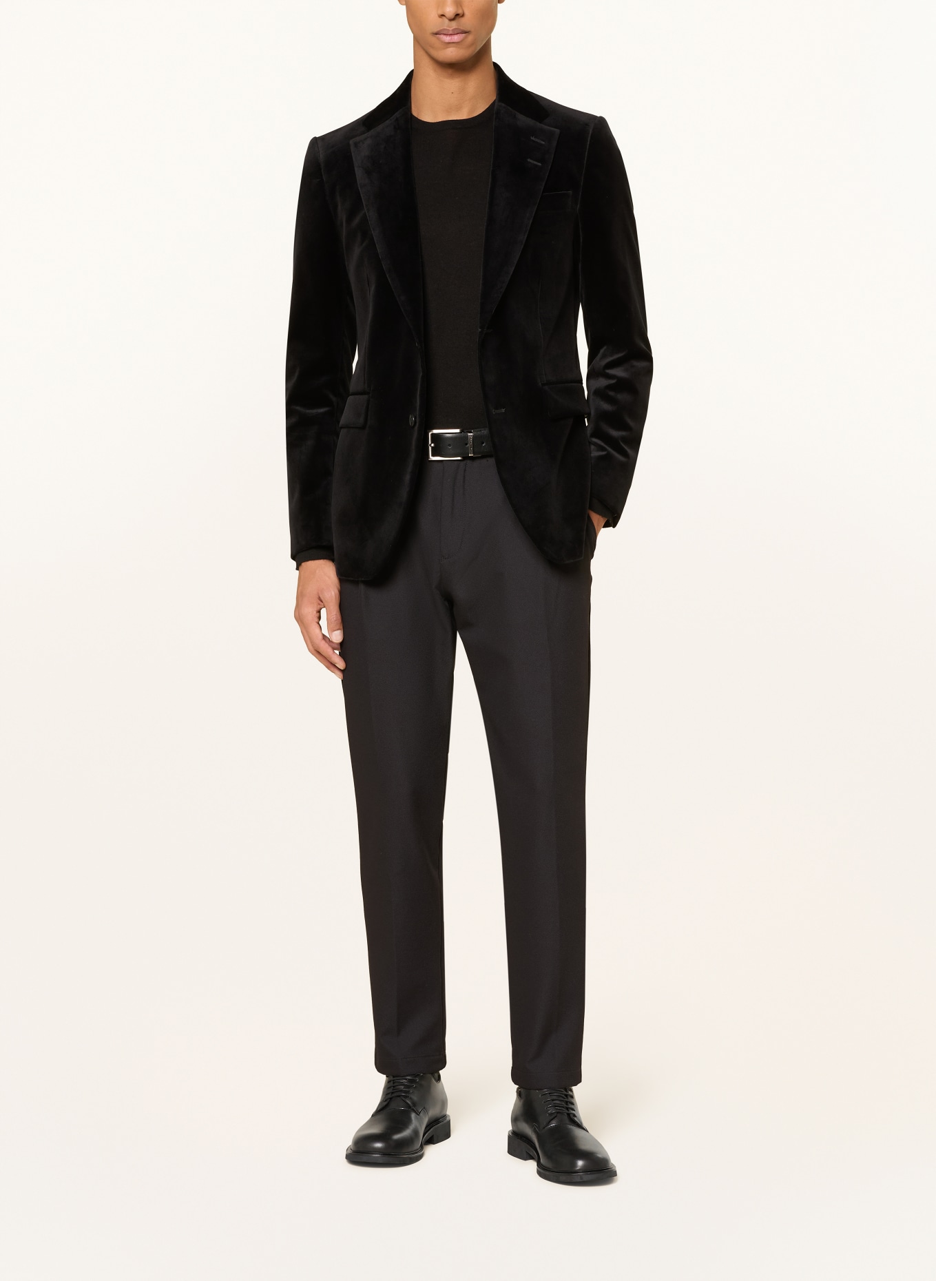 TIGER OF SWEDEN Samtsakko EASE Extra Slim Fit: SCHWARZ