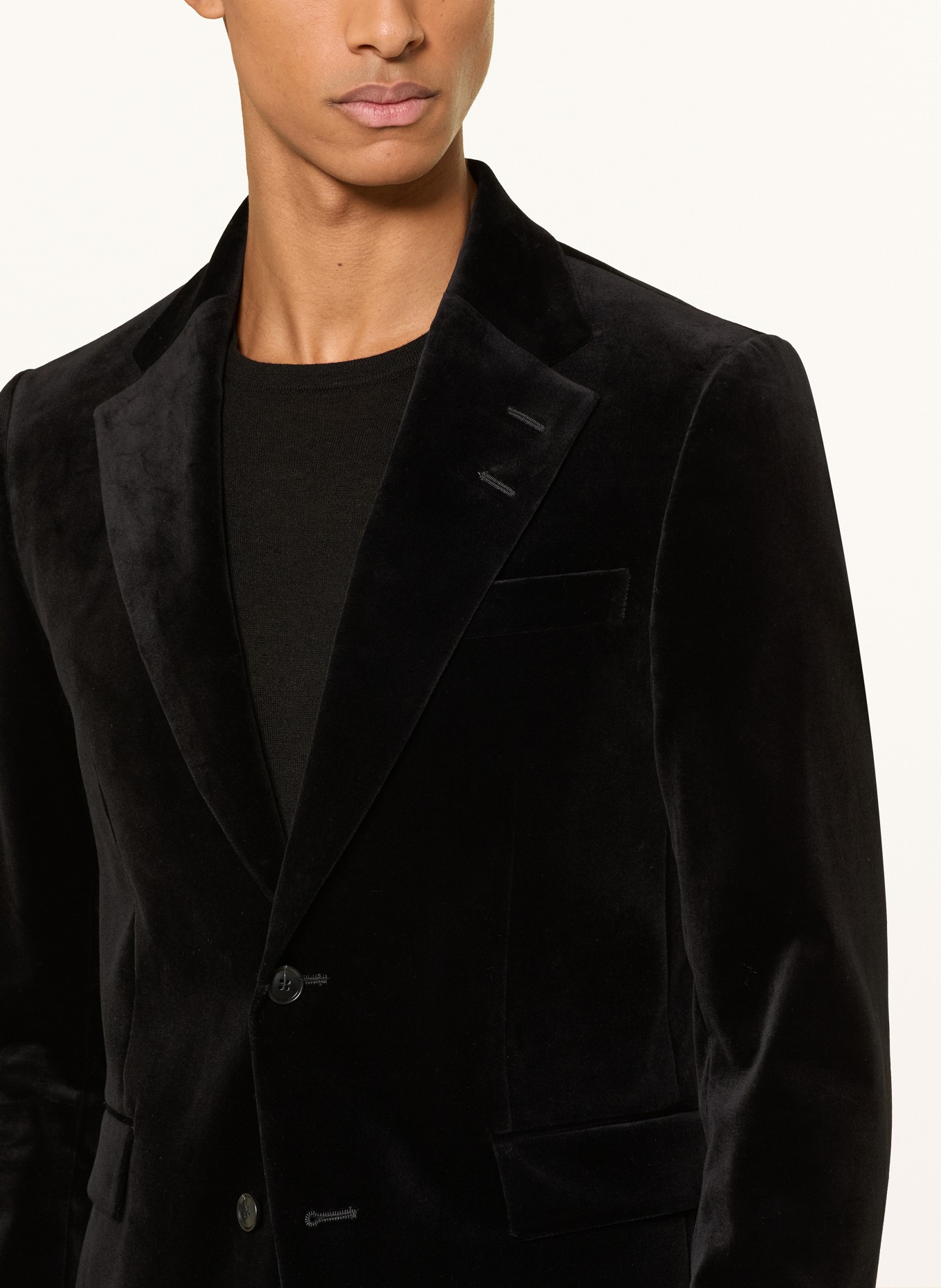 TIGER OF SWEDEN Samtsakko EASE Extra Slim Fit: SCHWARZ