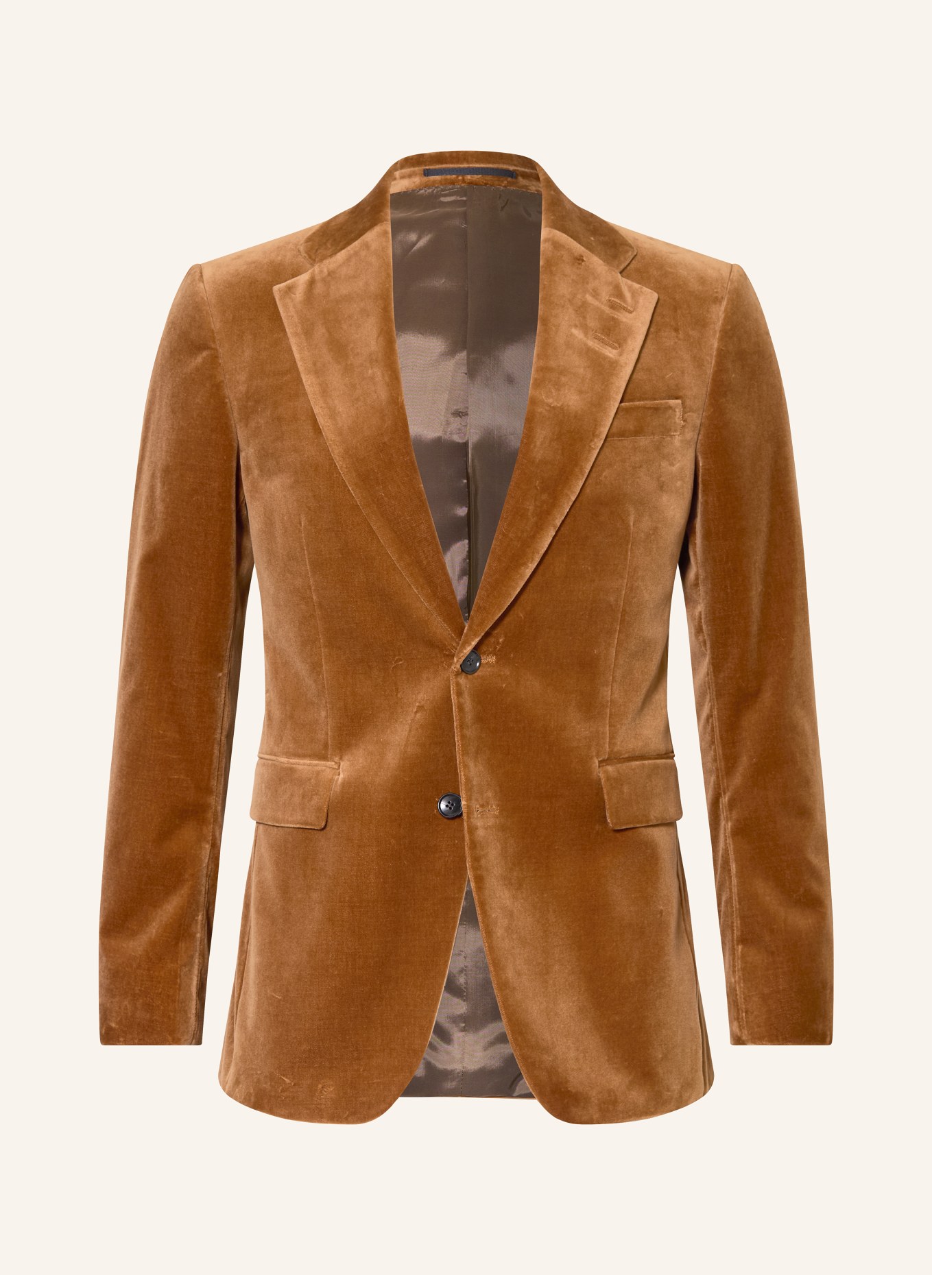 TIGER OF SWEDEN Velvet jacket EASE Extra Slim Fit: BROWN