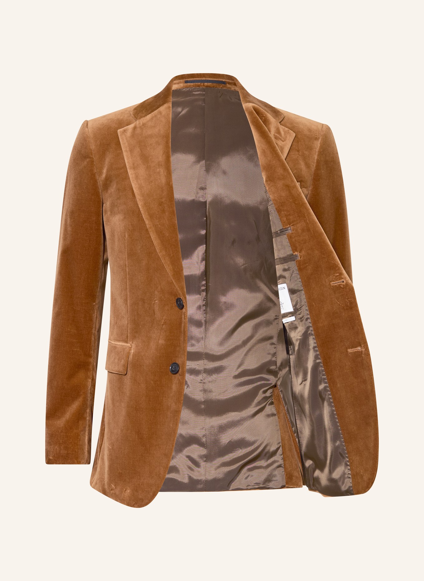 TIGER OF SWEDEN Velvet jacket EASE Extra Slim Fit: BROWN