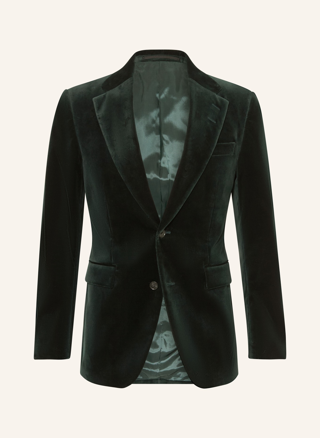 TIGER OF SWEDEN Aksamitna marynarka EASE Extra Slim Fit: CIEMNOZIELONY