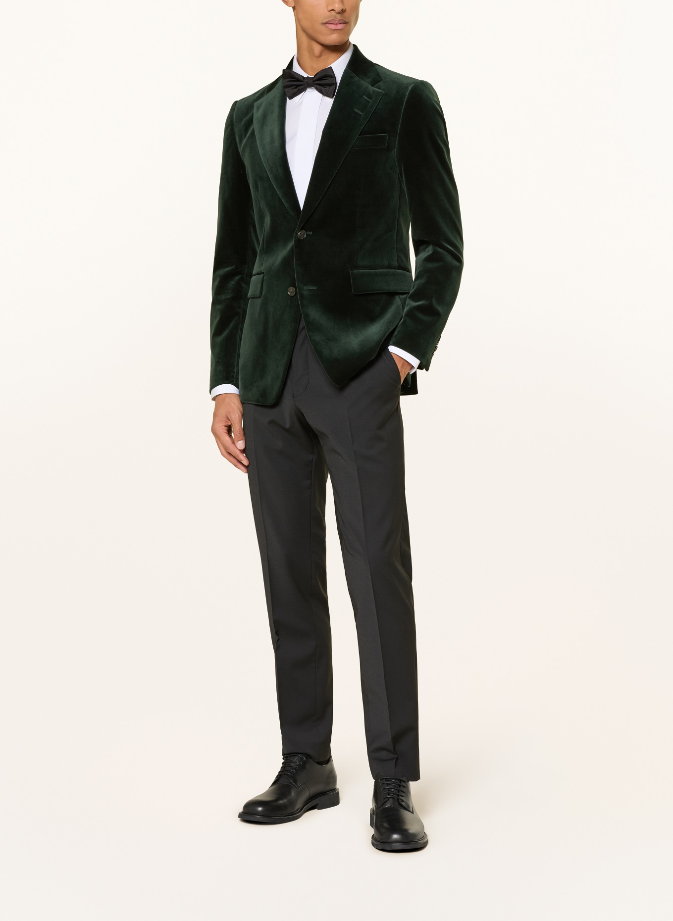 TIGER OF SWEDEN Aksamitna marynarka EASE Extra Slim Fit: CIEMNOZIELONY