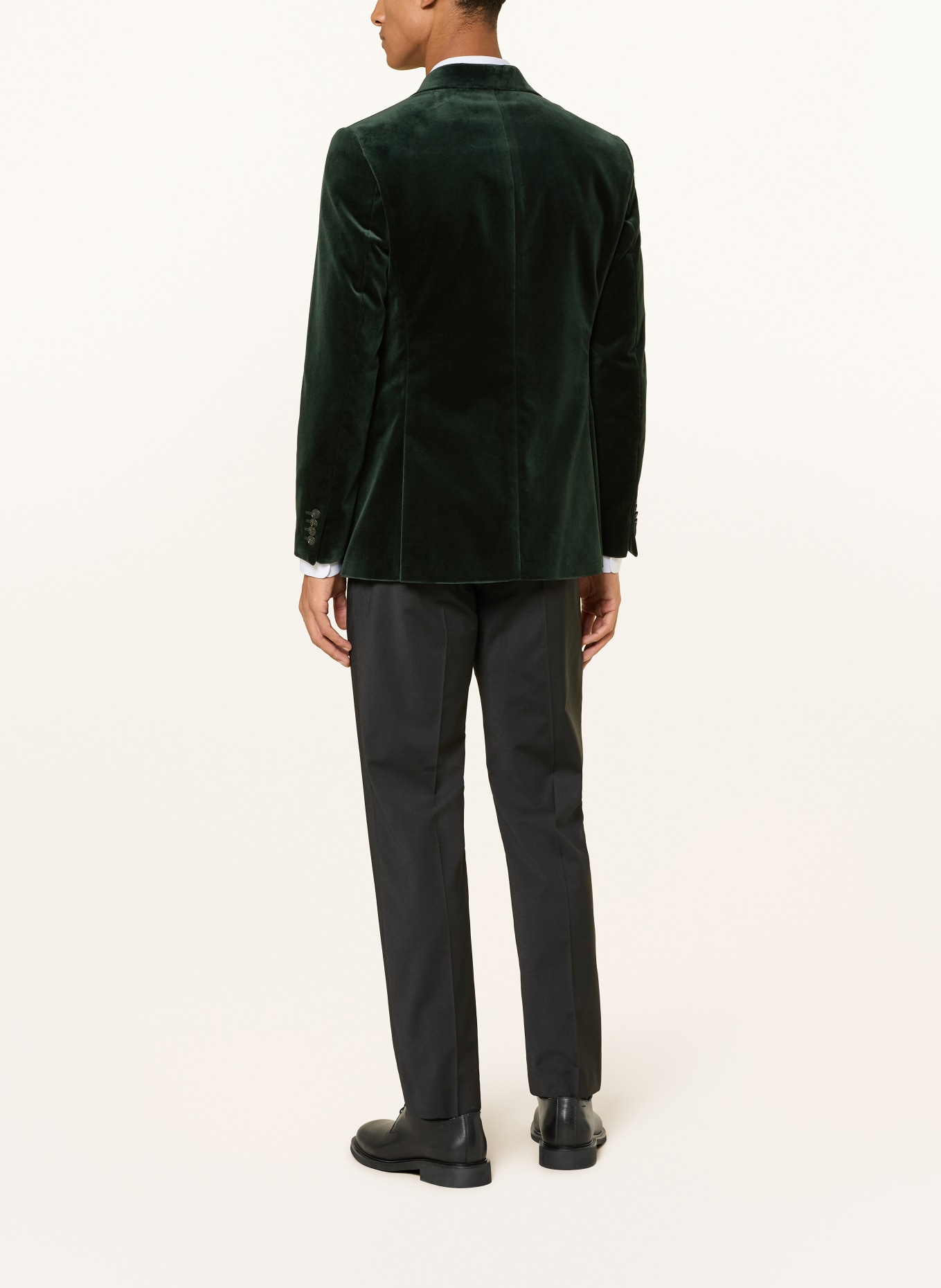 TIGER OF SWEDEN Aksamitna marynarka EASE Extra Slim Fit: CIEMNOZIELONY