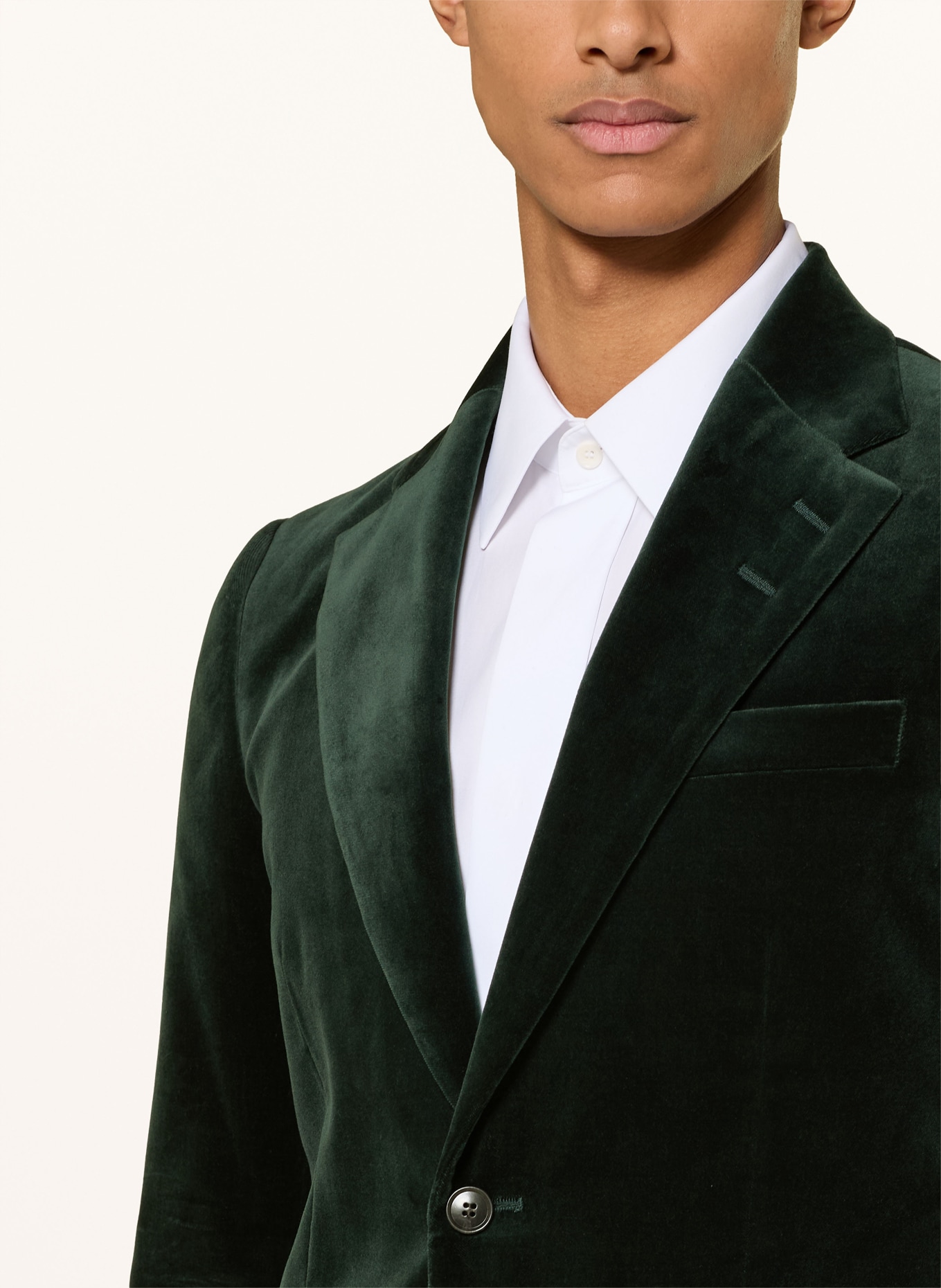 TIGER OF SWEDEN Aksamitna marynarka EASE Extra Slim Fit: CIEMNOZIELONY