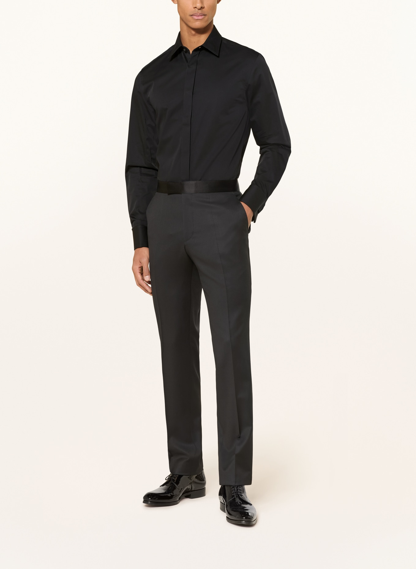 TIGER OF SWEDEN Hemd ADLEY Slim Fit: SCHWARZ