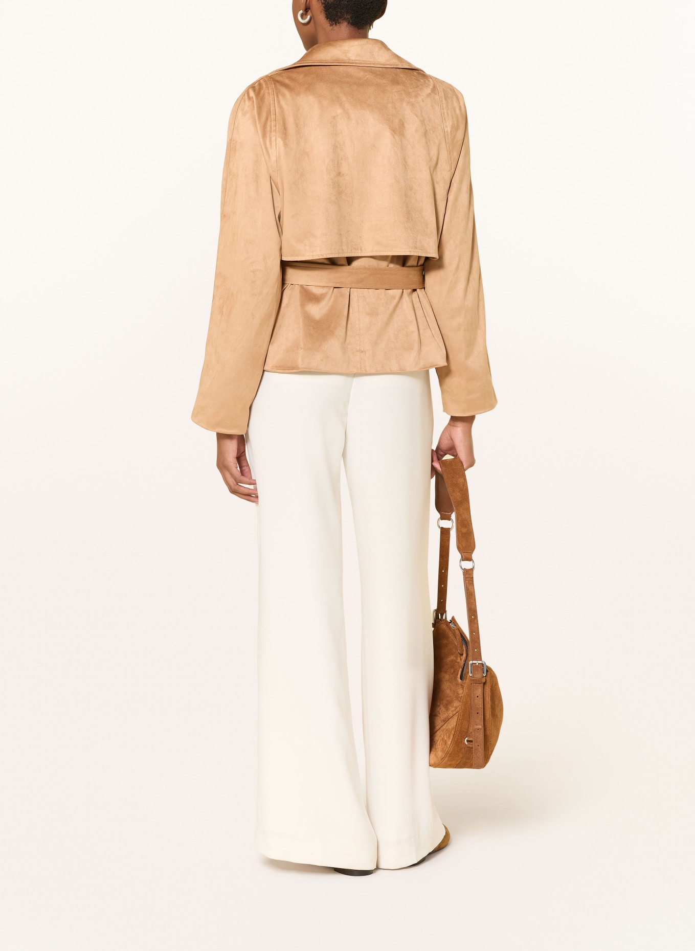 RINO & PELLE Veste KIMORA aspect cuir: COGNAC