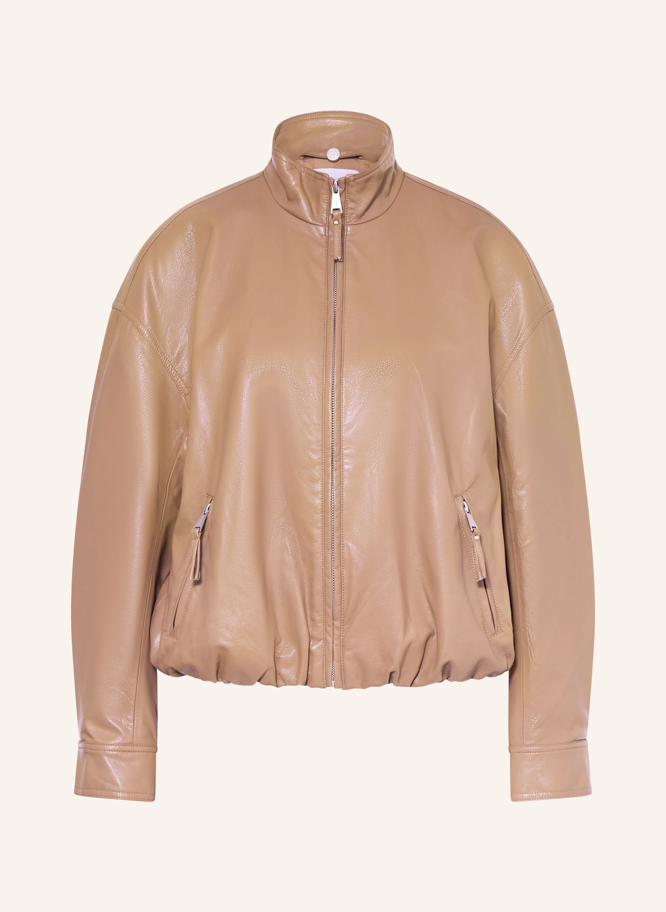 RINO & PELLE Jas SHAY in leerlook: TAUPE