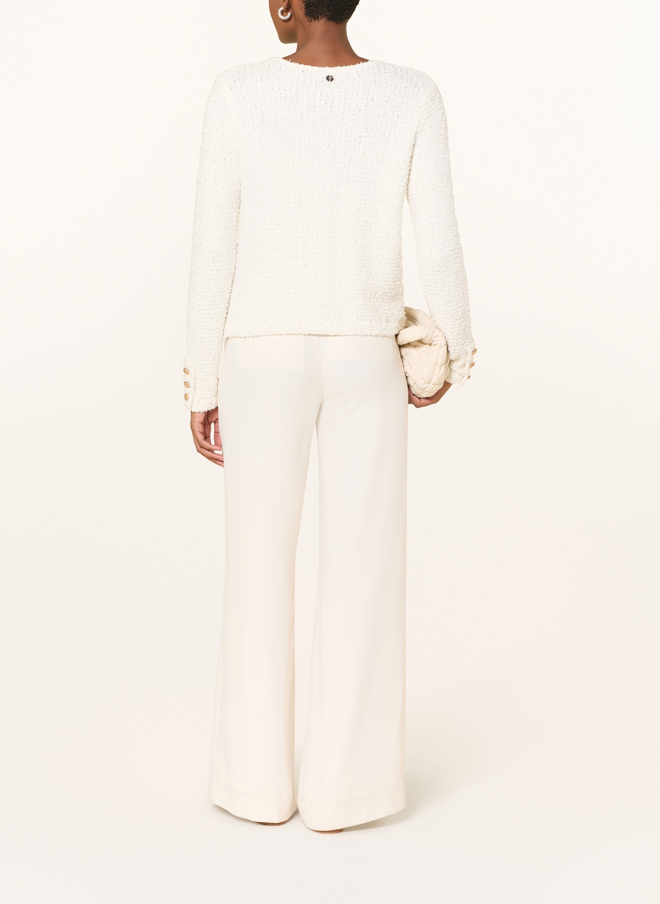 RINO & PELLE Boucléová bunda YAMIN: KRÉMOVÁ