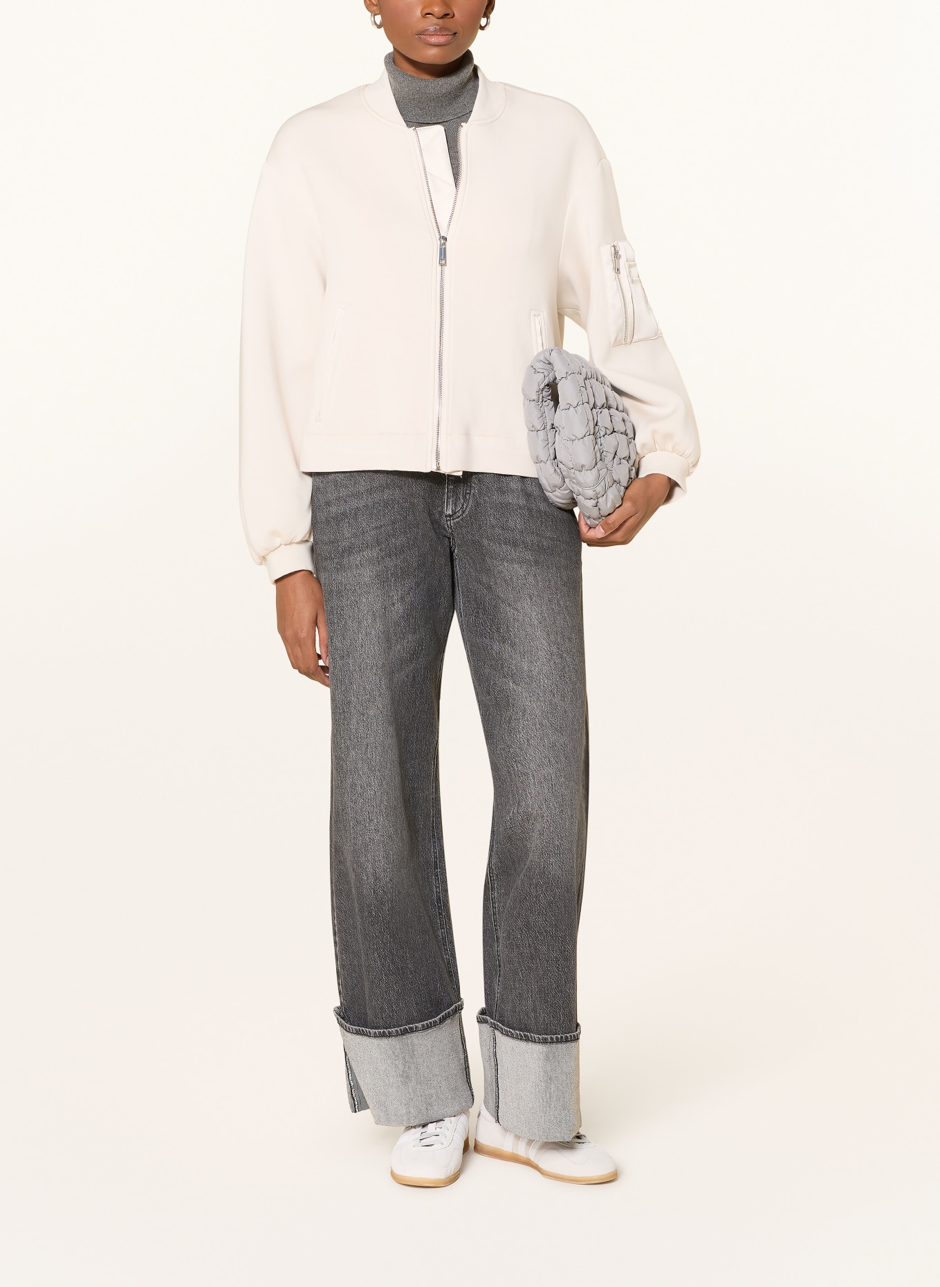 RINO & PELLE NOON blouson jacket: LIGHT GRAY