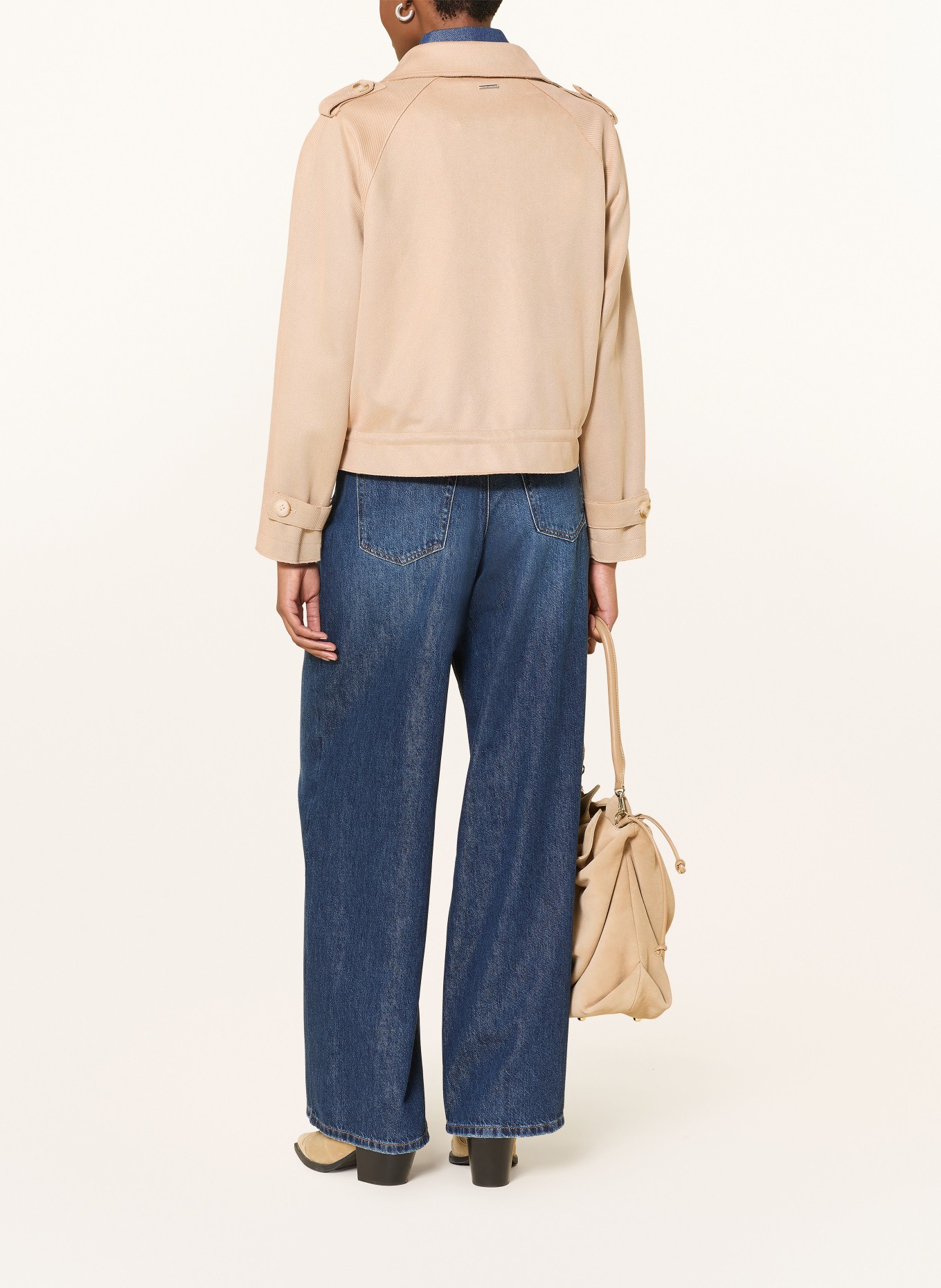 RINO & PELLE Trench-Jacke DOONA: HELLBRAUN