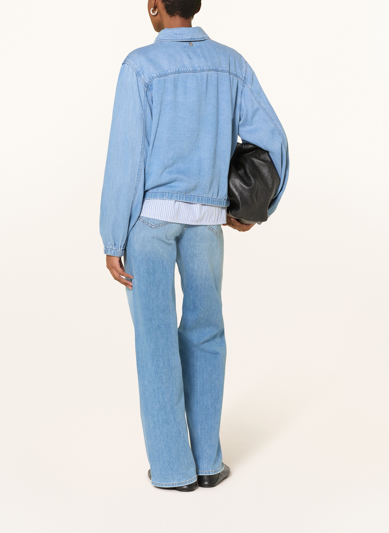 RINO & PELLE Bunda MYLA v džínovém vzhledu: TMAVĚ MODRÁ