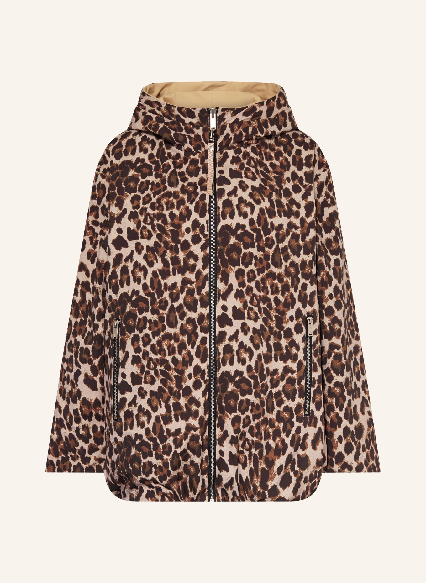 RINO & PELLE Oboustranná bunda FAYLINN: BÉŽOVÁ / HNĚDÁ / ČERNÁ