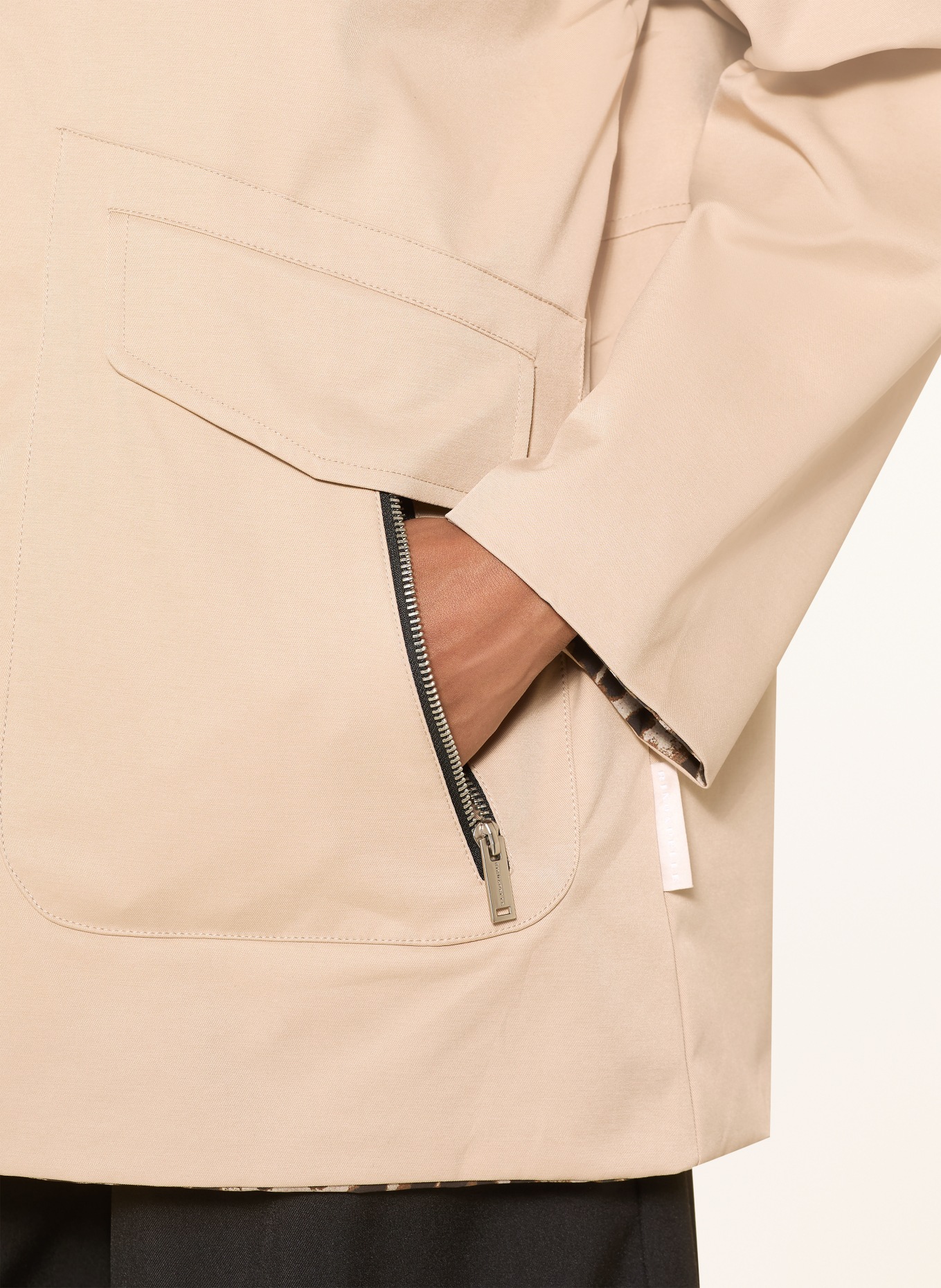 RINO & PELLE Oboustranná bunda FAYLINN: BÉŽOVÁ / HNĚDÁ / ČERNÁ