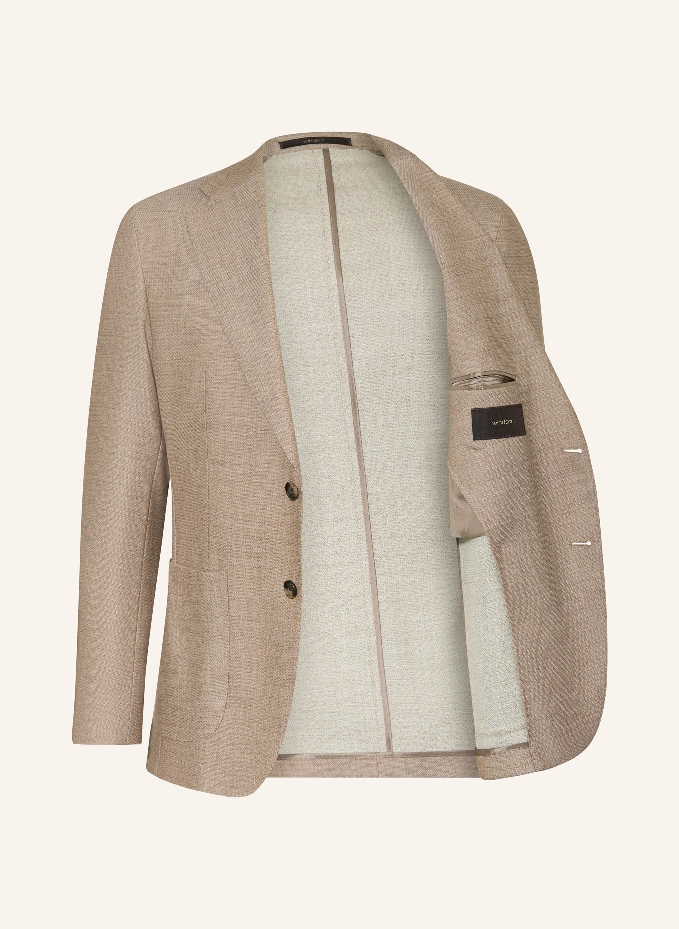 windsor. Sakko Extra Slim Fit: HELLBRAUN