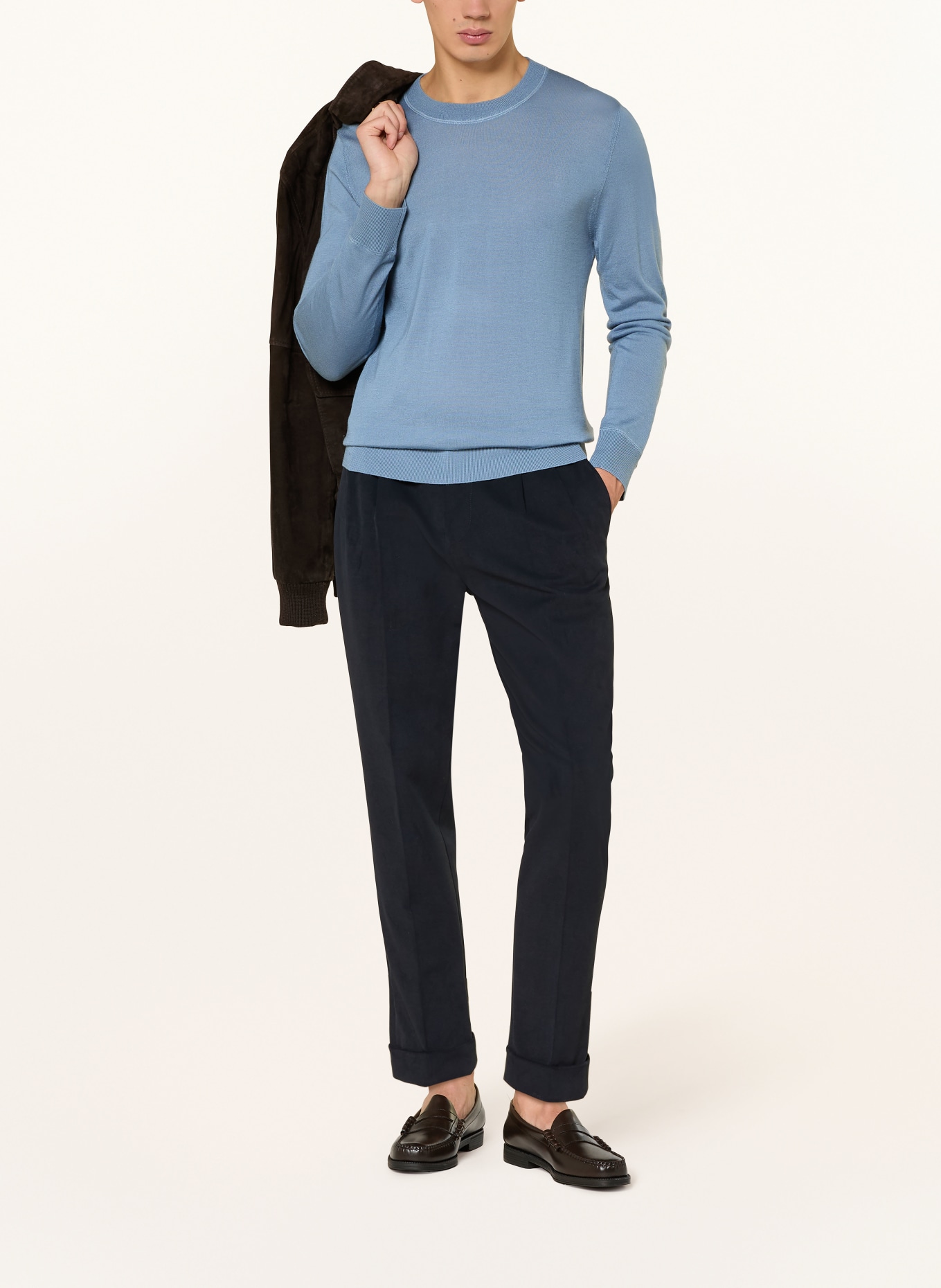 windsor. Pullover NANDO: HELLBLAU