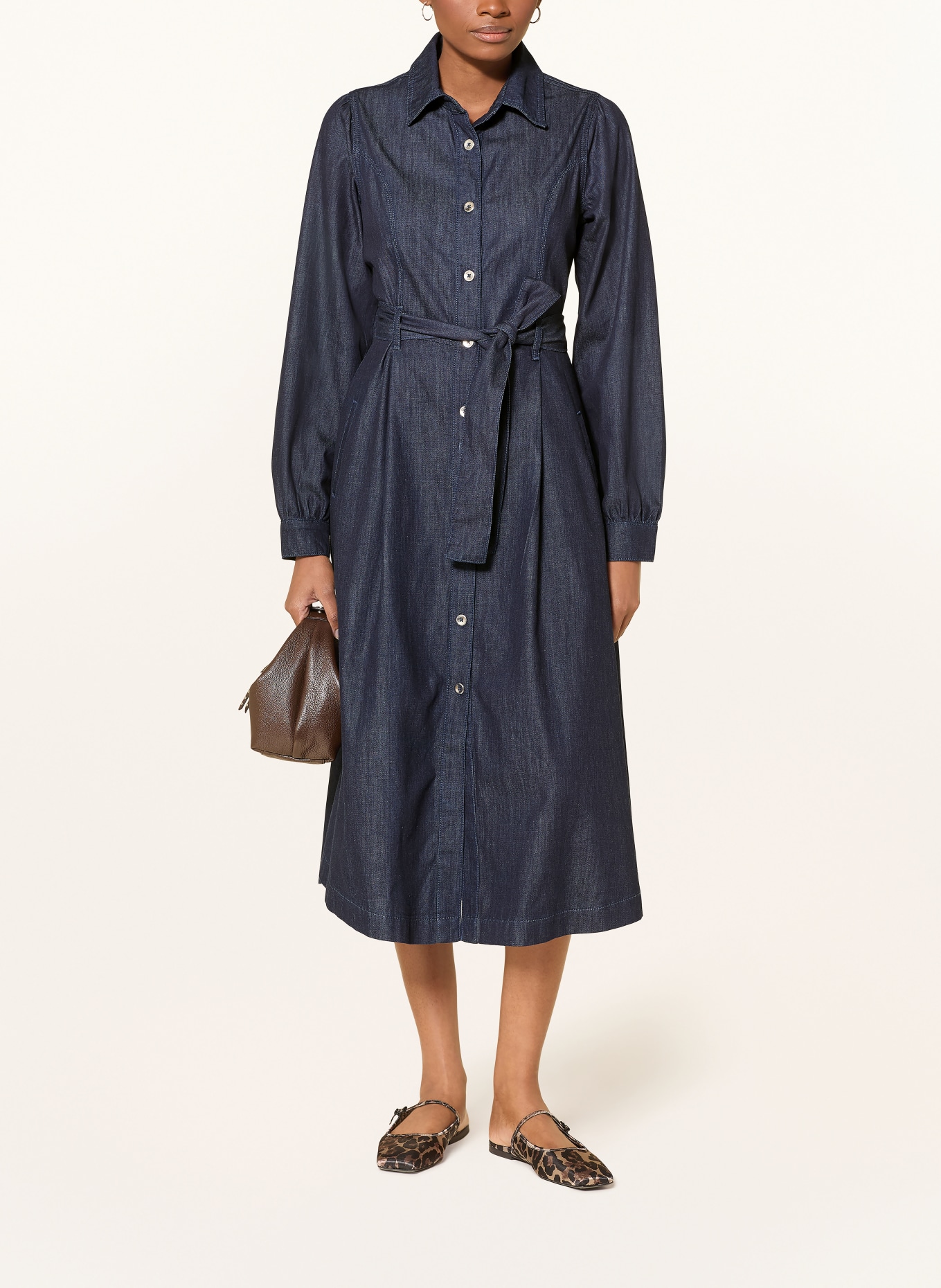 MORE & MORE Jeanskleid: DUNKELBLAU