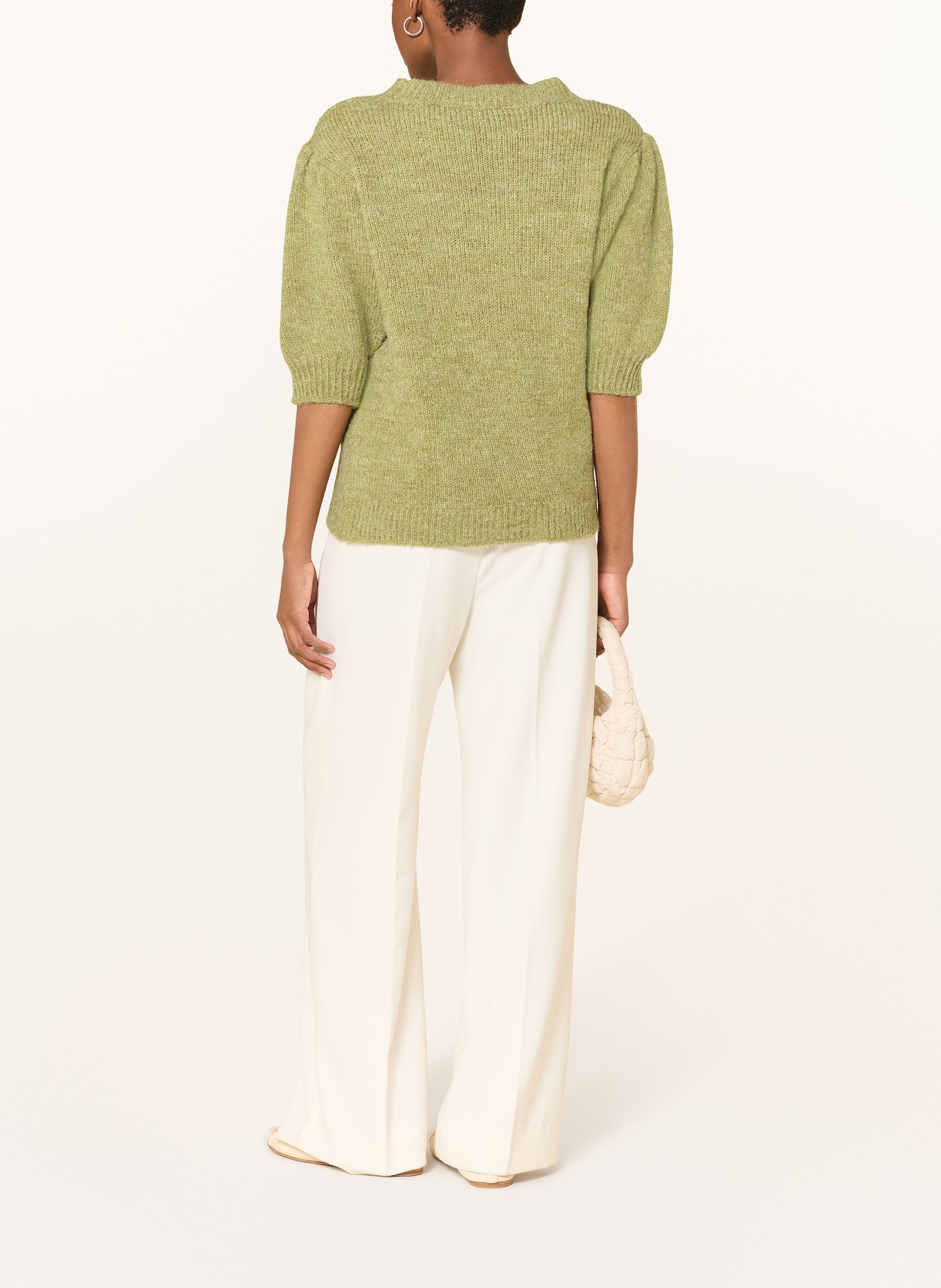 MORE & MORE Pullover mit 3/4-Arm: GRÜN