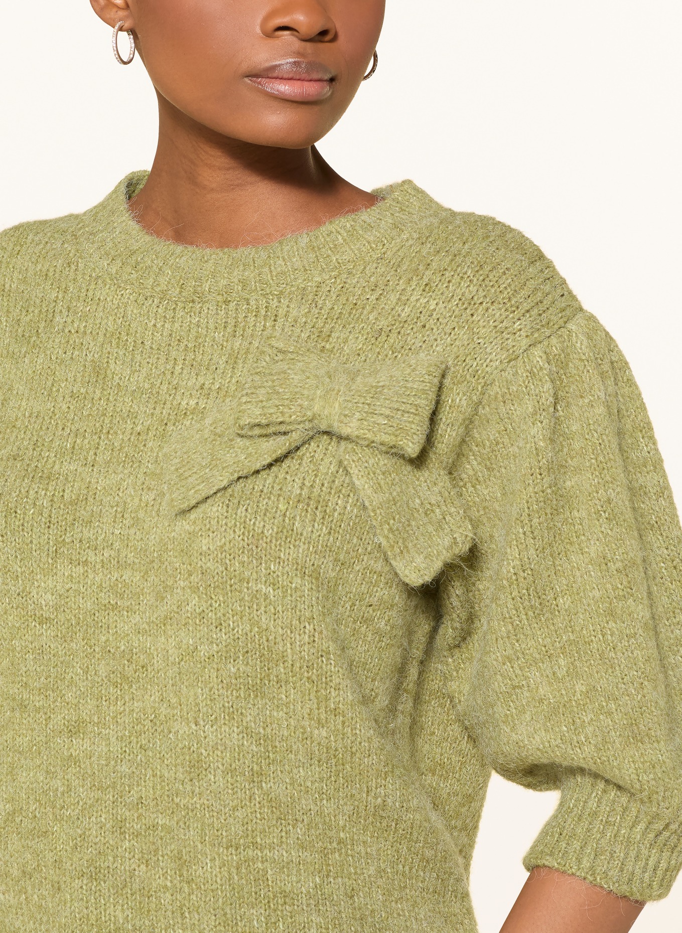 MORE & MORE Pullover mit 3/4-Arm: GRÜN