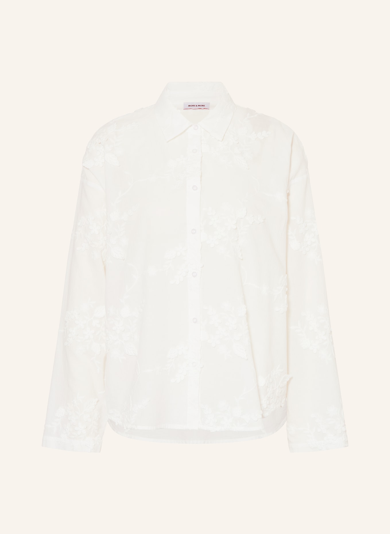 MORE & MORE Hemdbluse: WEISS