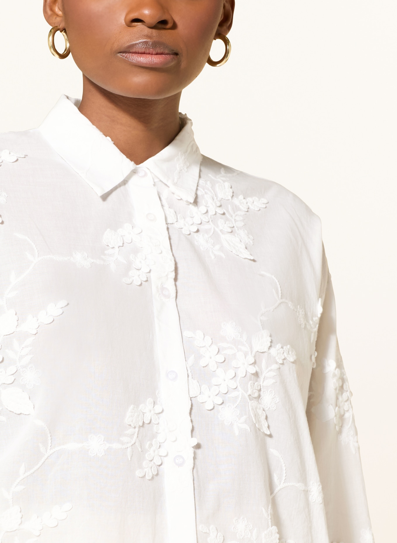 MORE & MORE Hemdbluse: WEISS