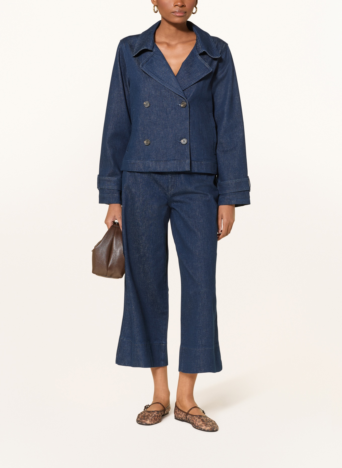 MORE & MORE Jeansjacke: DUNKELBLAU