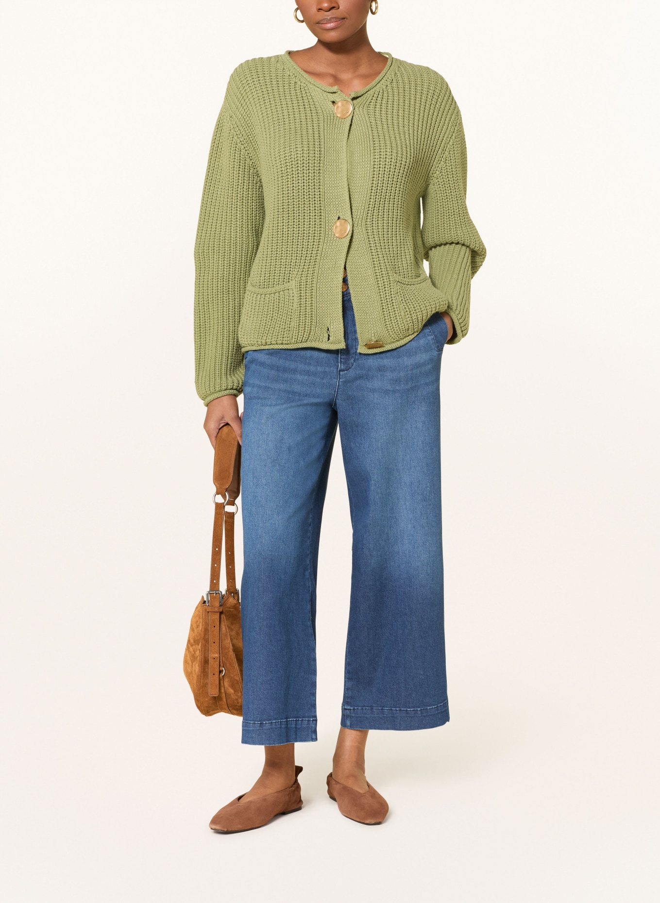 MORE & MORE Strickjacke: GRÜN