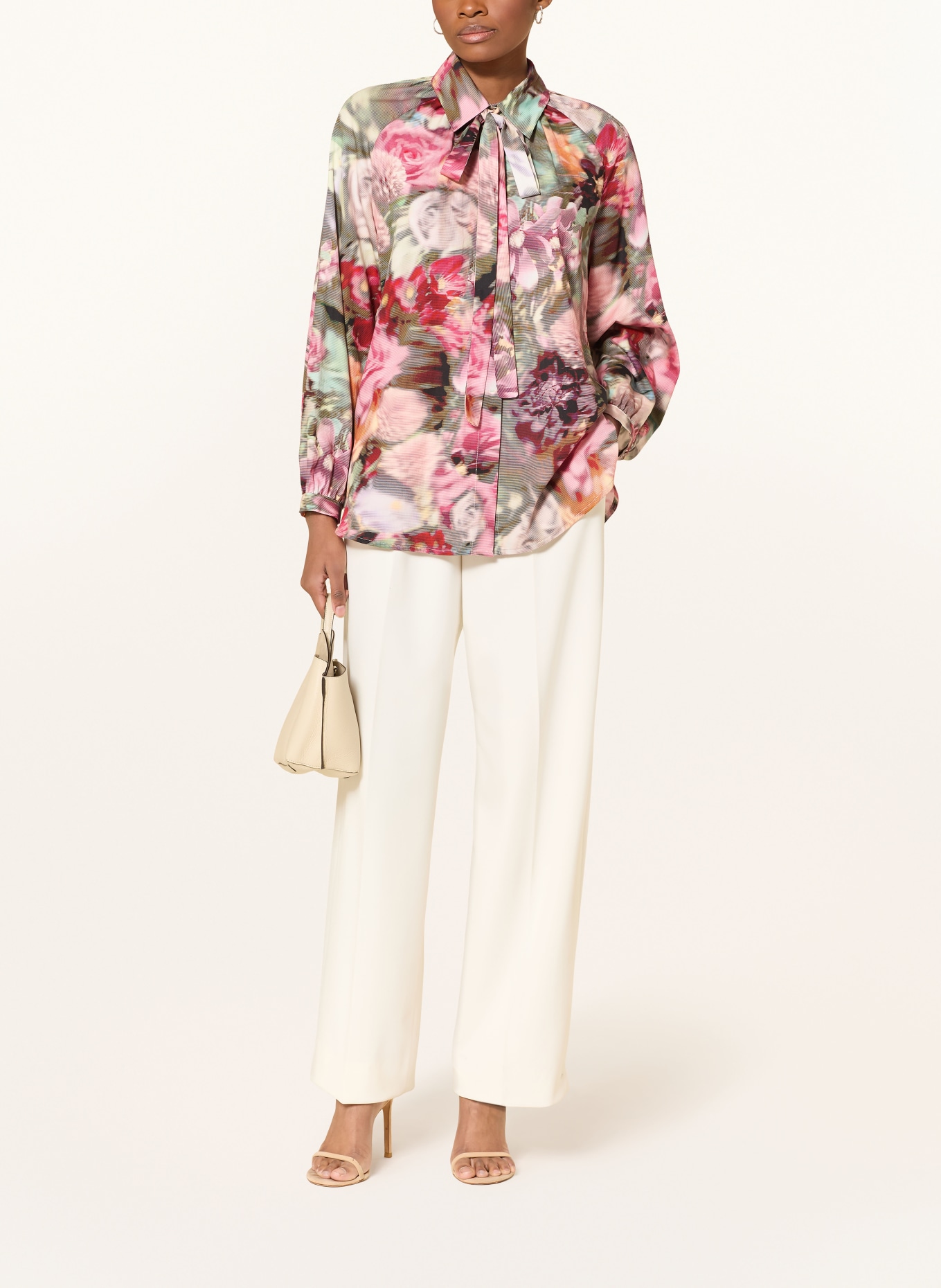 MORE & MORE Bluzka z odpinanym kołnierzykiem: FUKSJA