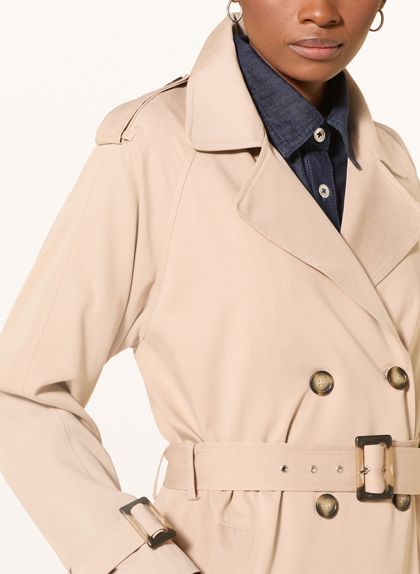 MORE & MORE Trenchcoat: BEIGE