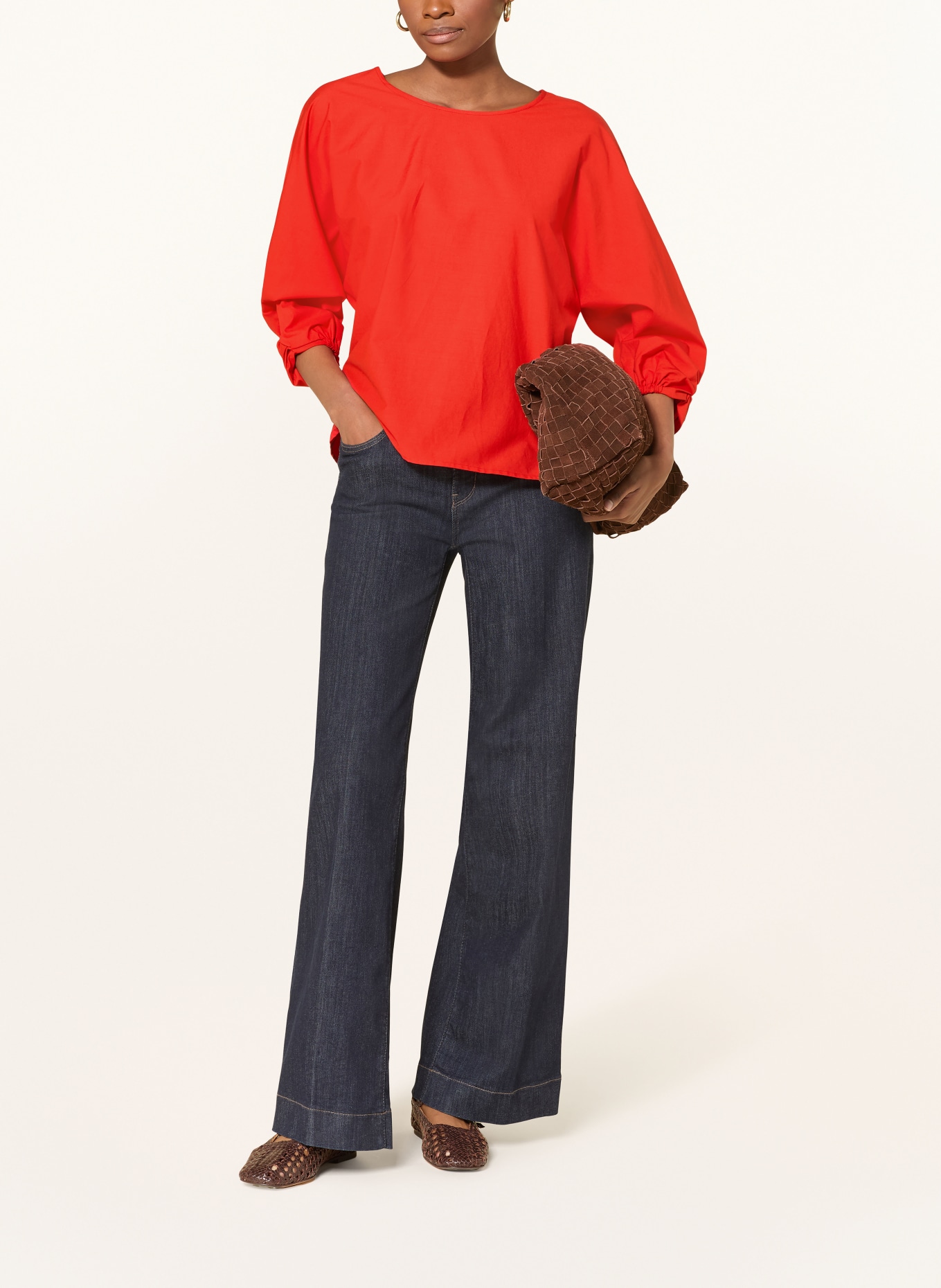 MORE & MORE Blusenshirt mit 3/4-Arm: ROT