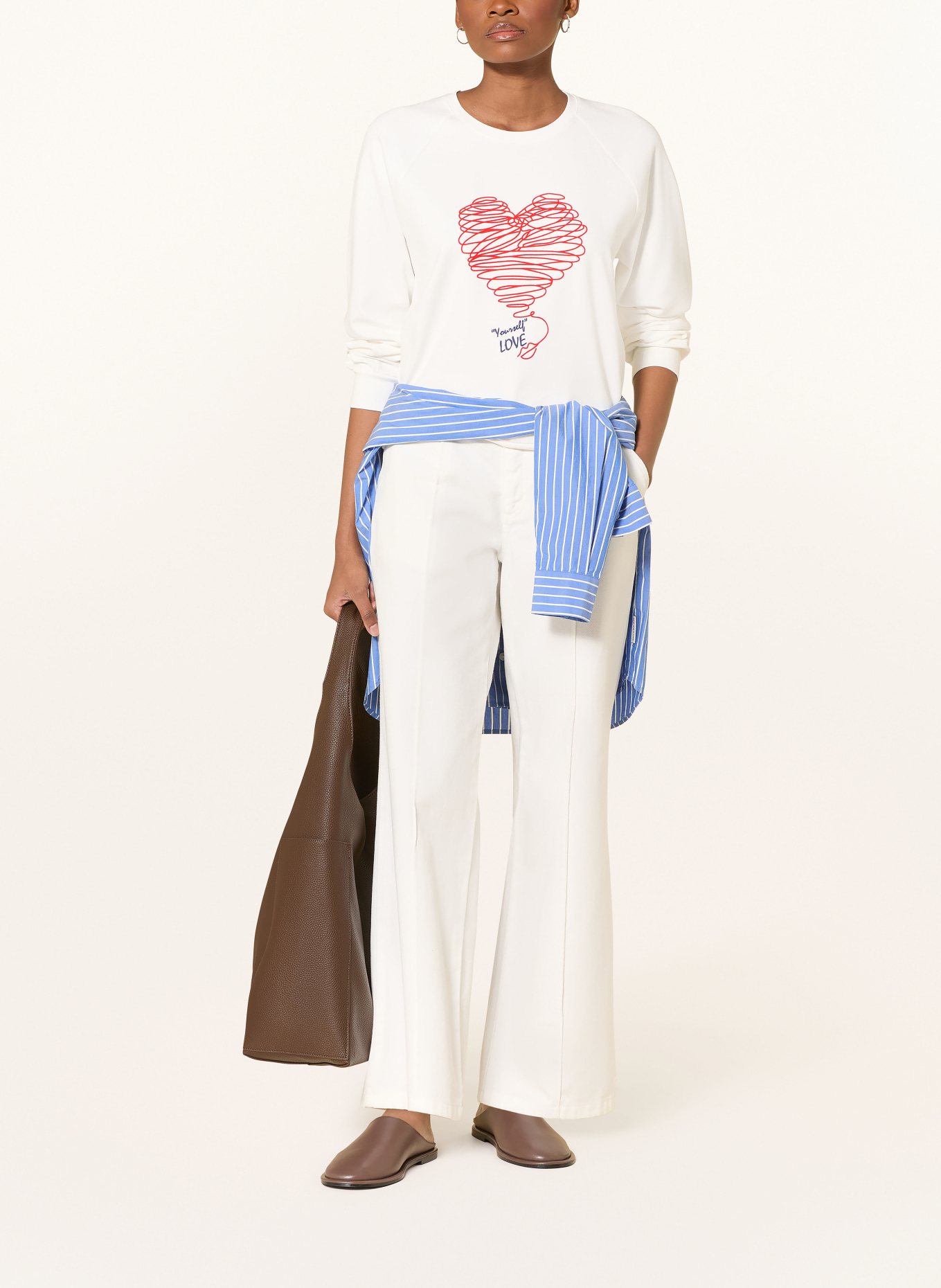 MORE & MORE sweatshirt: WHITE