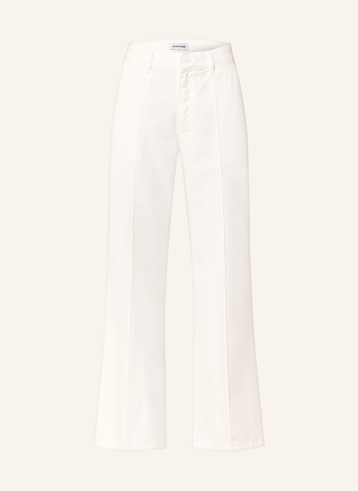 MORE & MORE Wide Leg Jeans: 0041 OFF WHITE