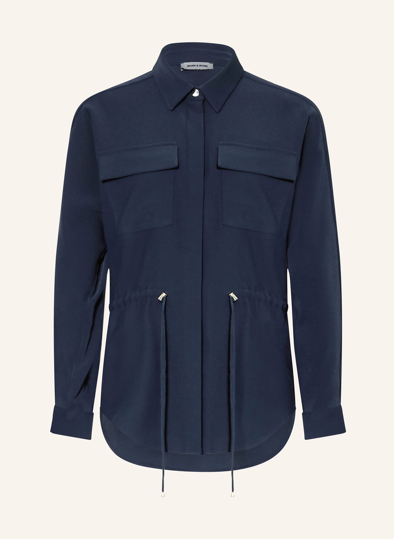 MORE & MORE Převlečná košile: TMAVĚ MODRÁ