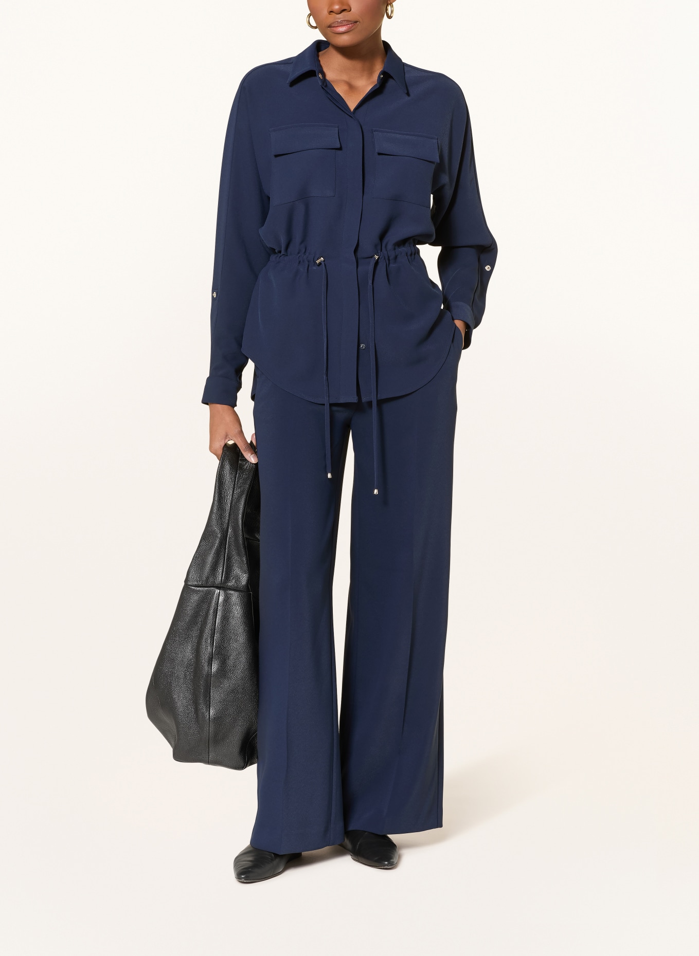 MORE & MORE Převlečná košile: TMAVĚ MODRÁ