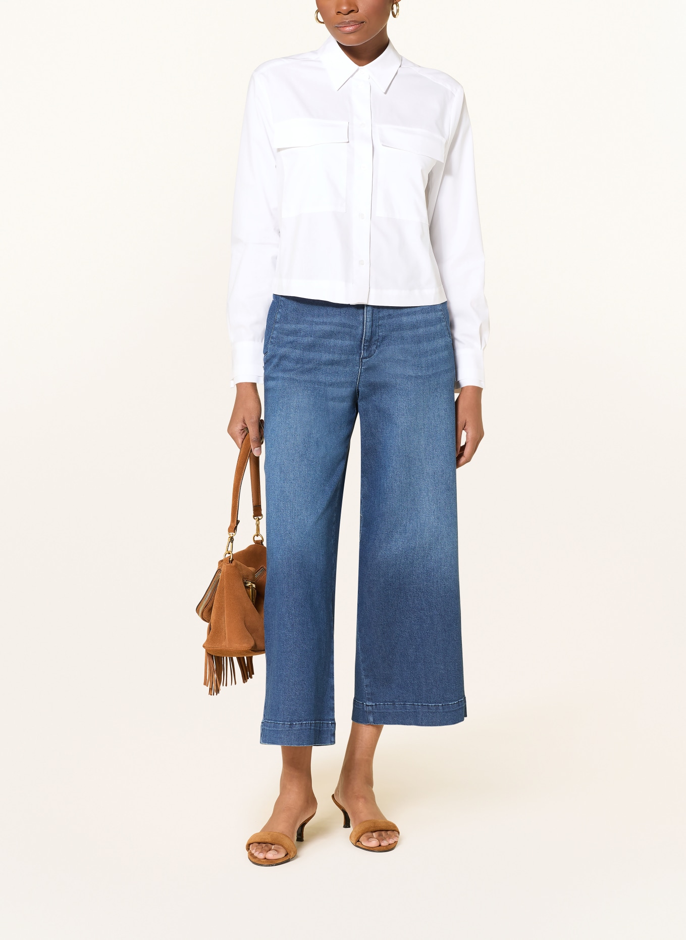 MORE & MORE Hemdbluse: WEISS