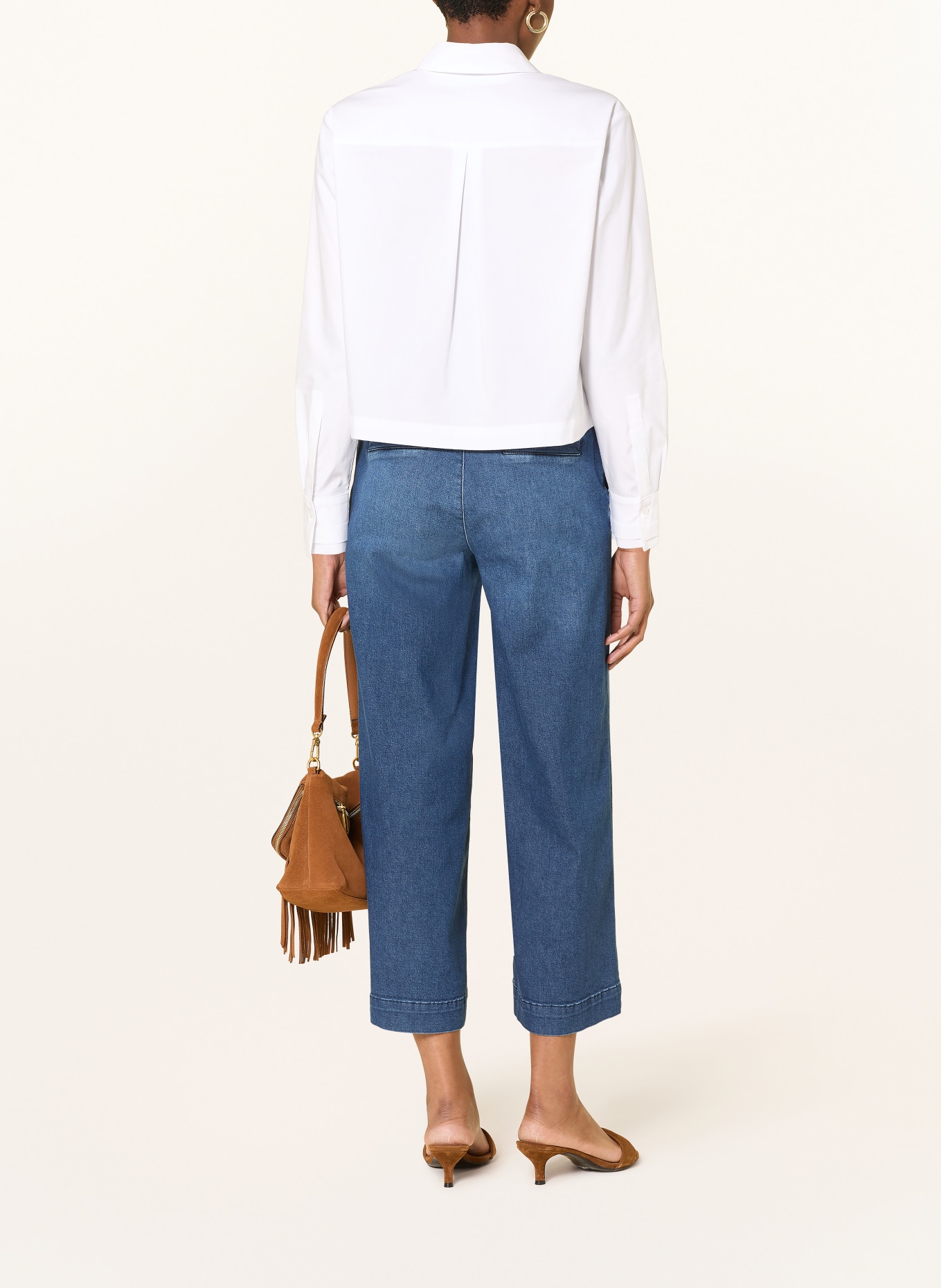 MORE & MORE Hemdbluse: WEISS