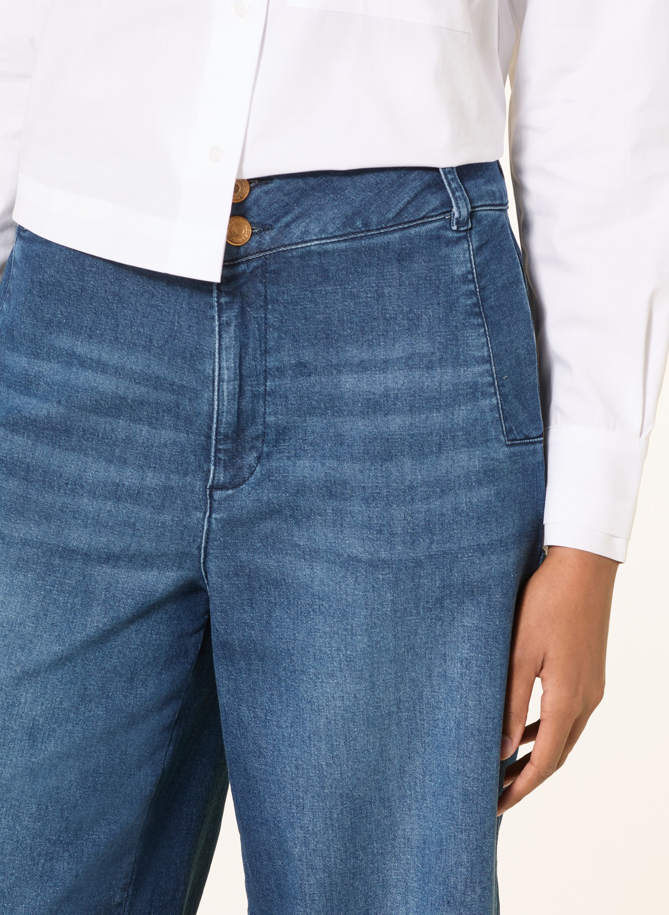 MORE & MORE Džínové kalhoty: MODRÁ