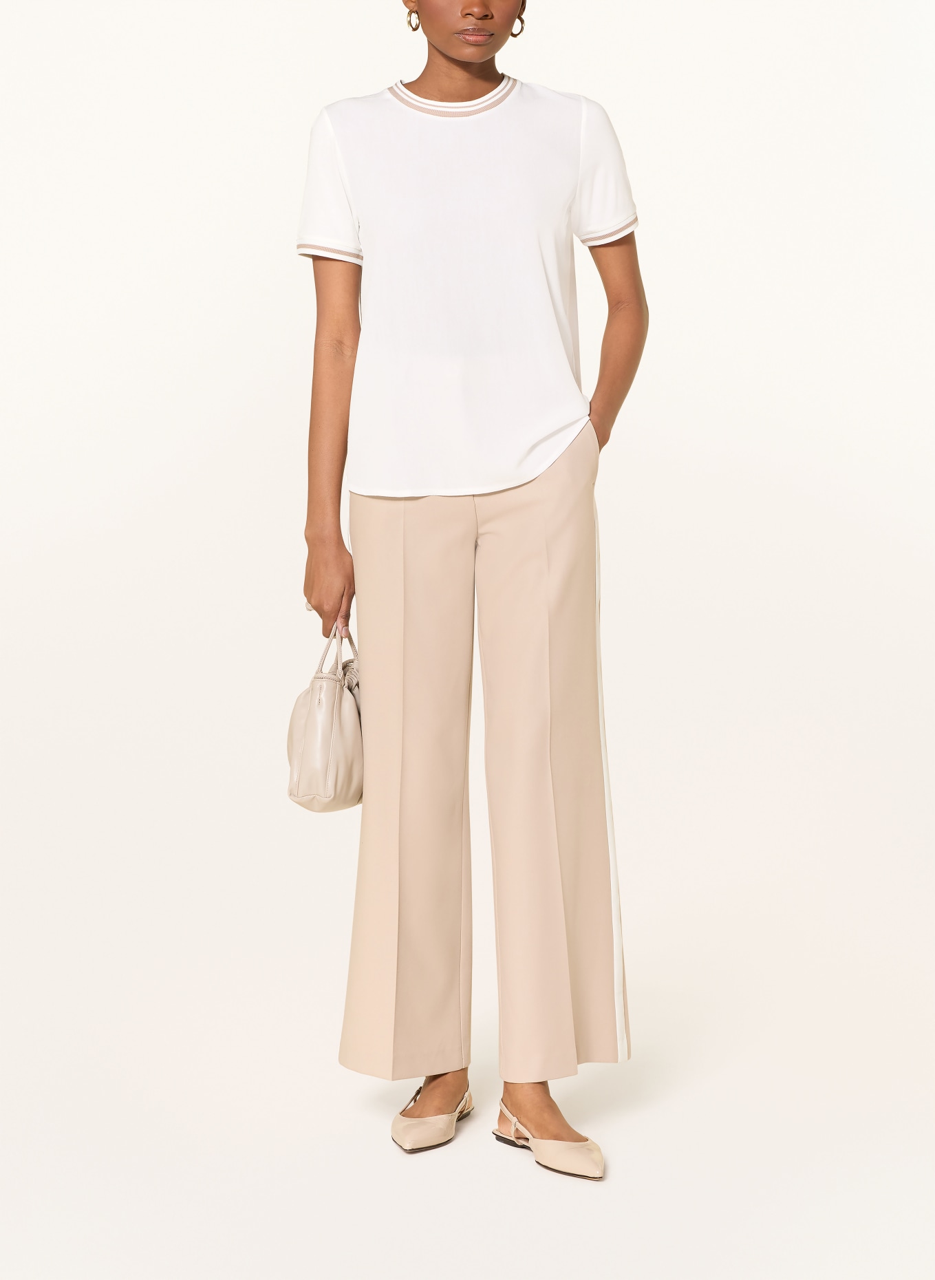 MORE & MORE T-Shirt: CREME / BEIGE